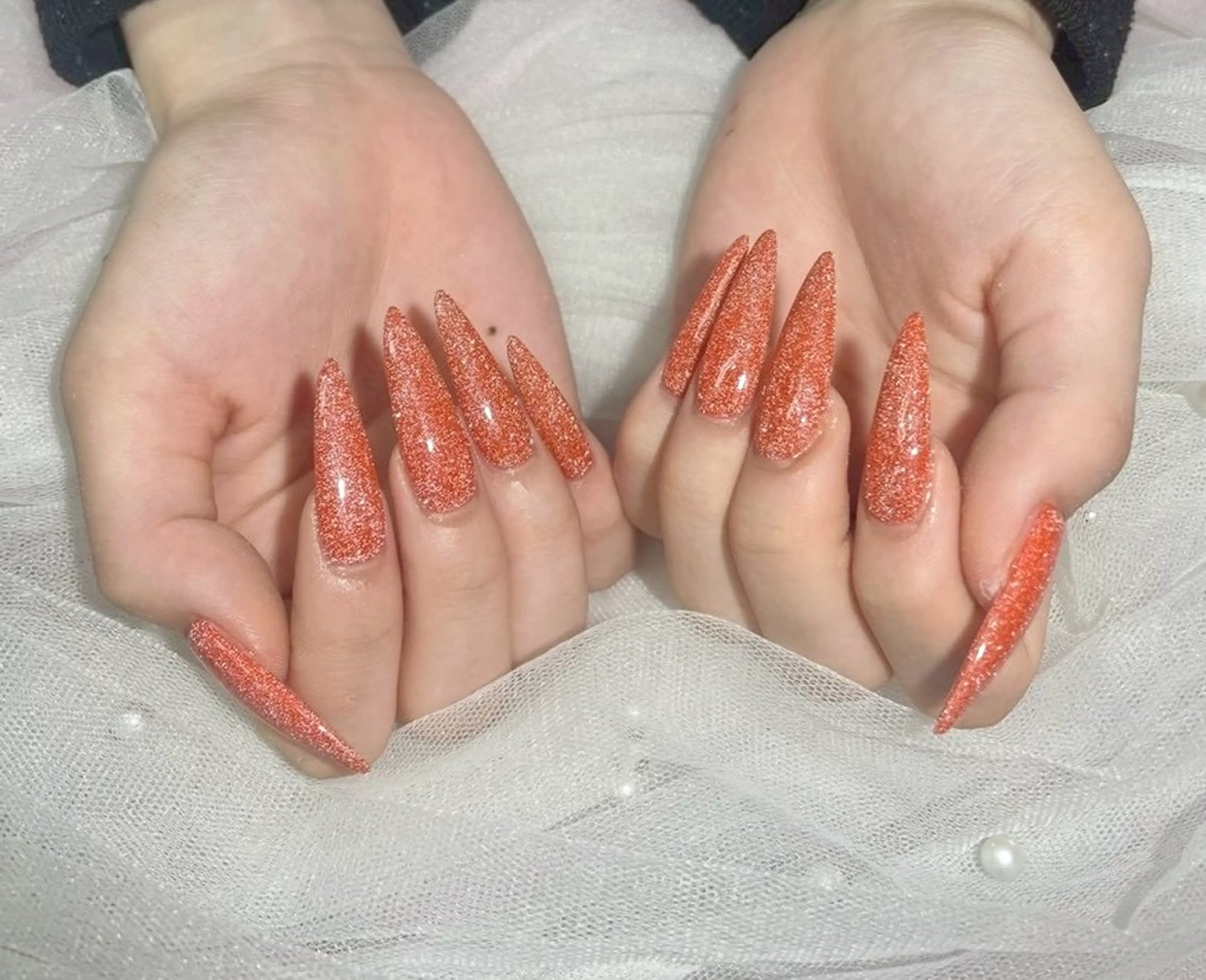 ネイル 長さ出し Lowé所属・Lowé みるくのネイルデザイン