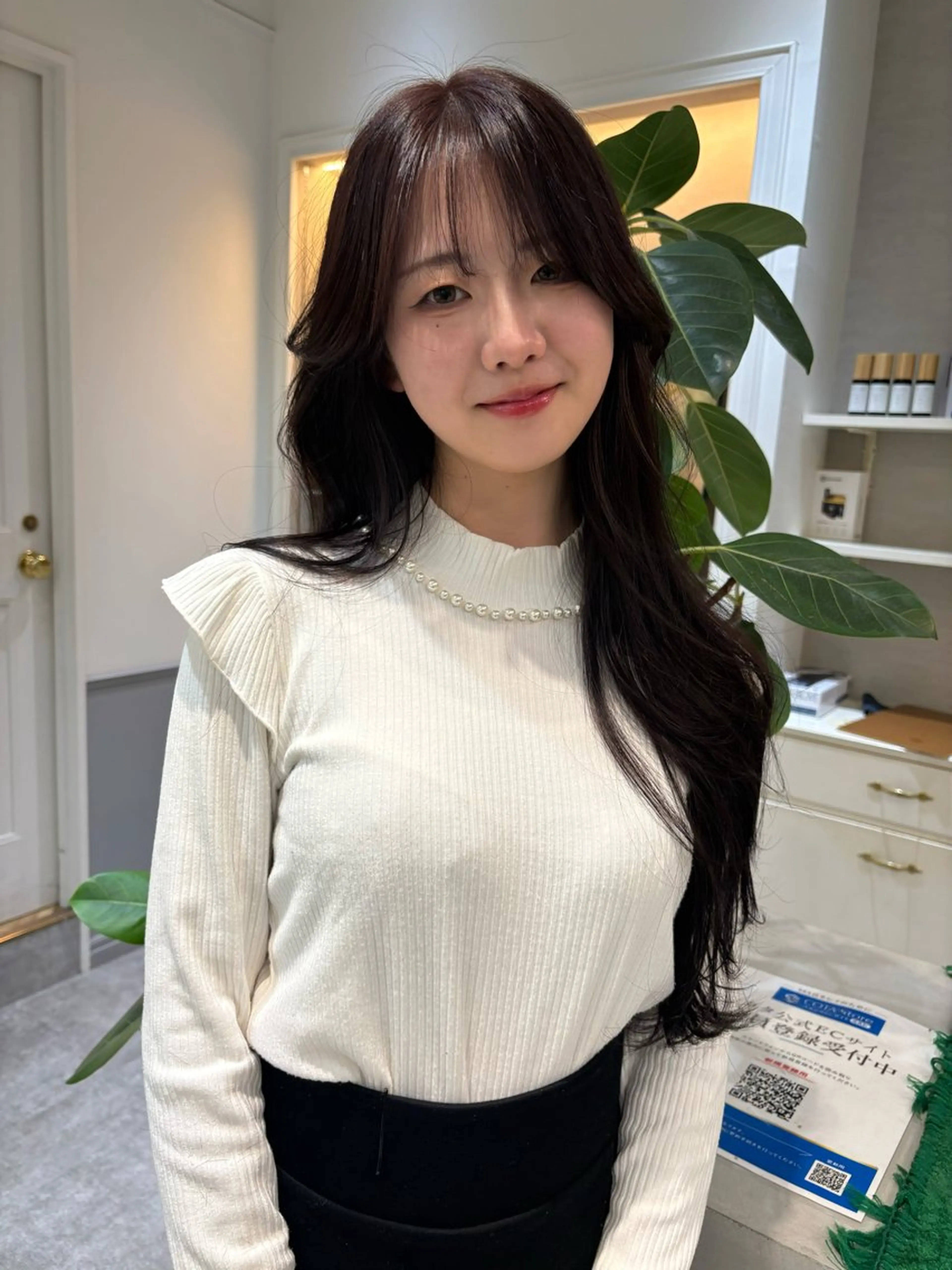 ロング SIKI yuuna モテ韓国ヘア☁️のヘアスタイル
