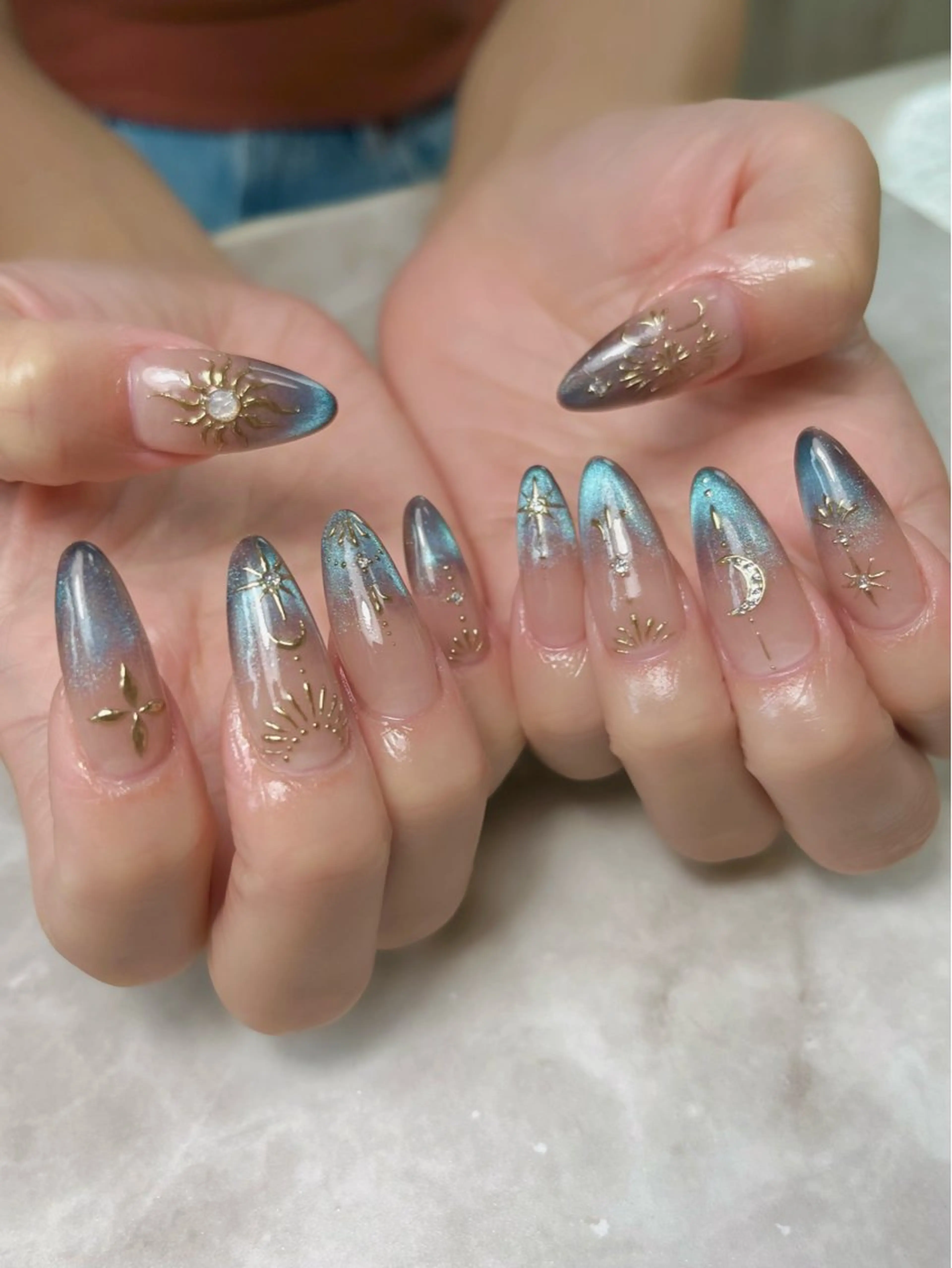 ネイル スカルプネイル Nailsalon E's cafeのネイルデザイン