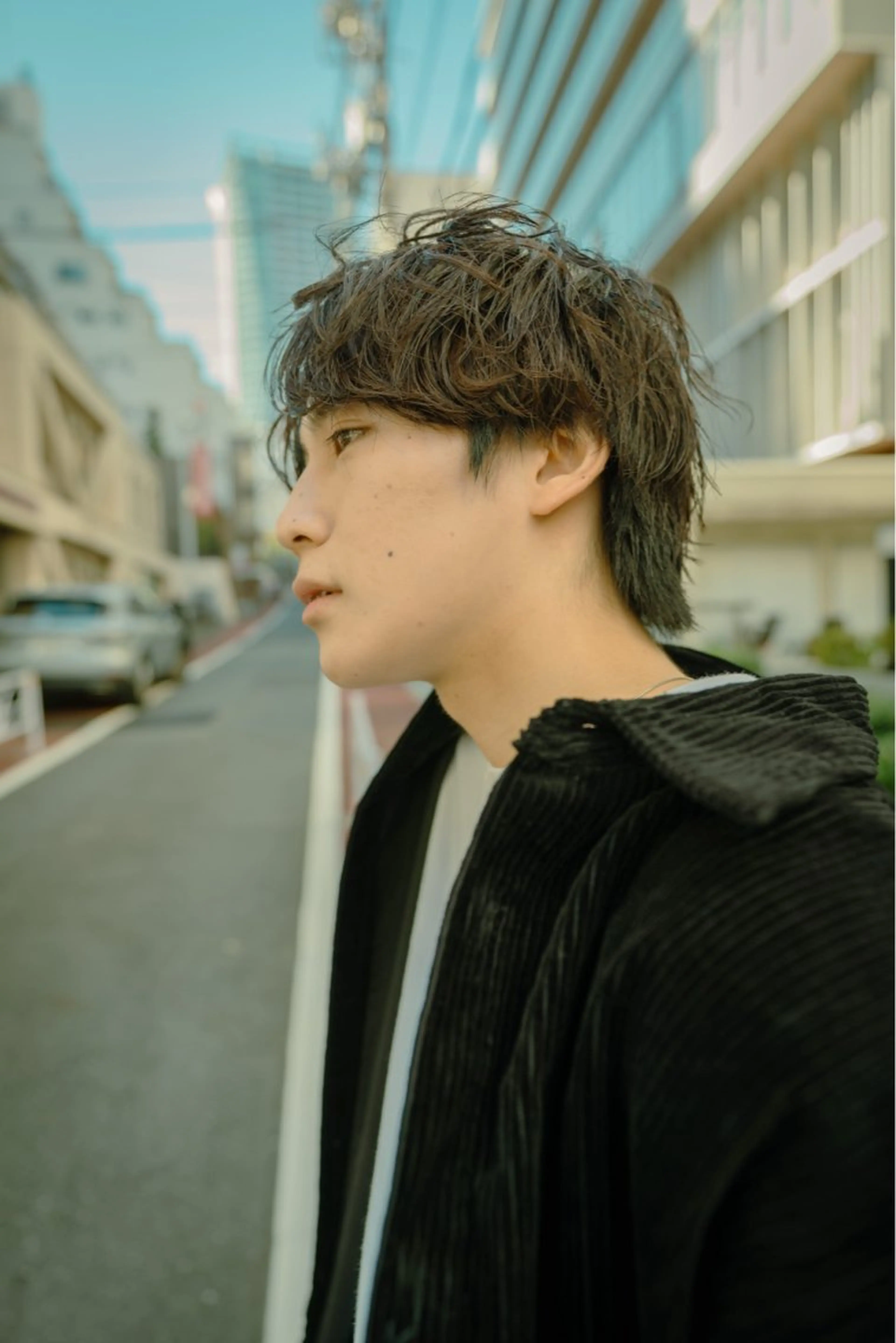 メンズ green登戸所属・GINJI ブリーチ　ハイトーンのヘアスタイル