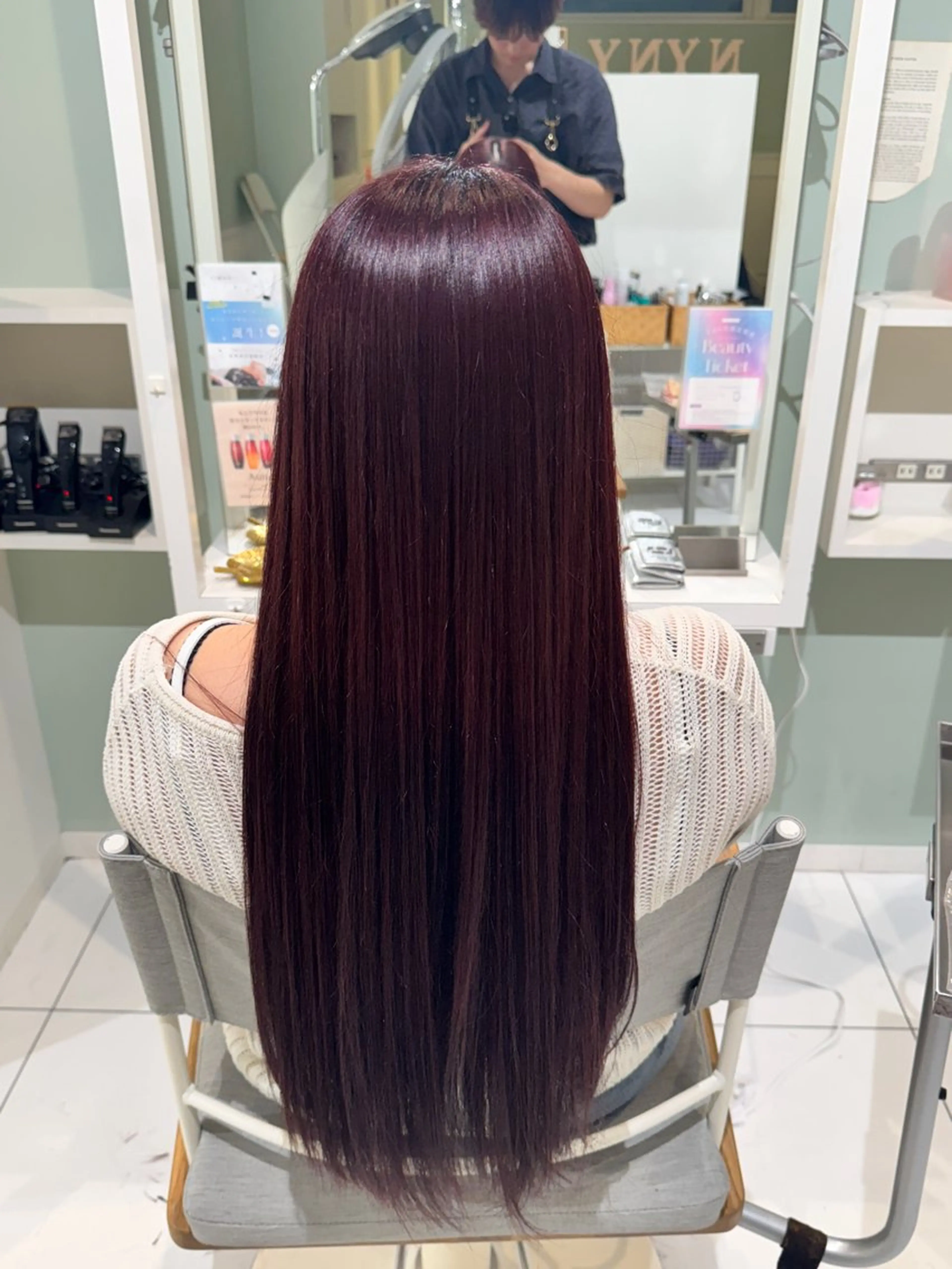 ロング カット 縮毛矯正 ✨モデルさん募集✨️ 下村 伯のヘアスタイル