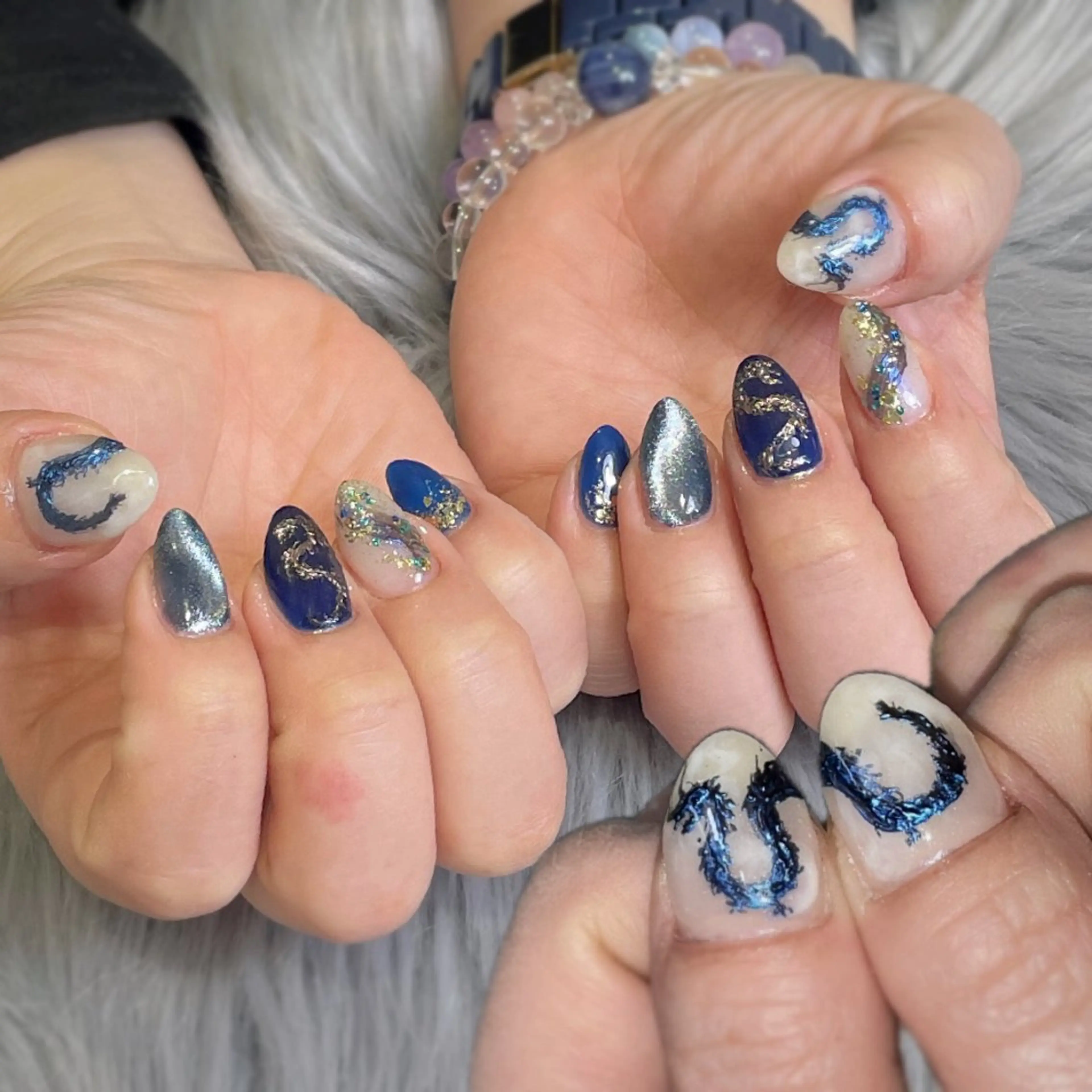 ネイル アートネイル ラメ(グリッター) ハンドネイル RICO NAIL所属・RICO Nail パーツつけ放題🌈のネイルデザイン