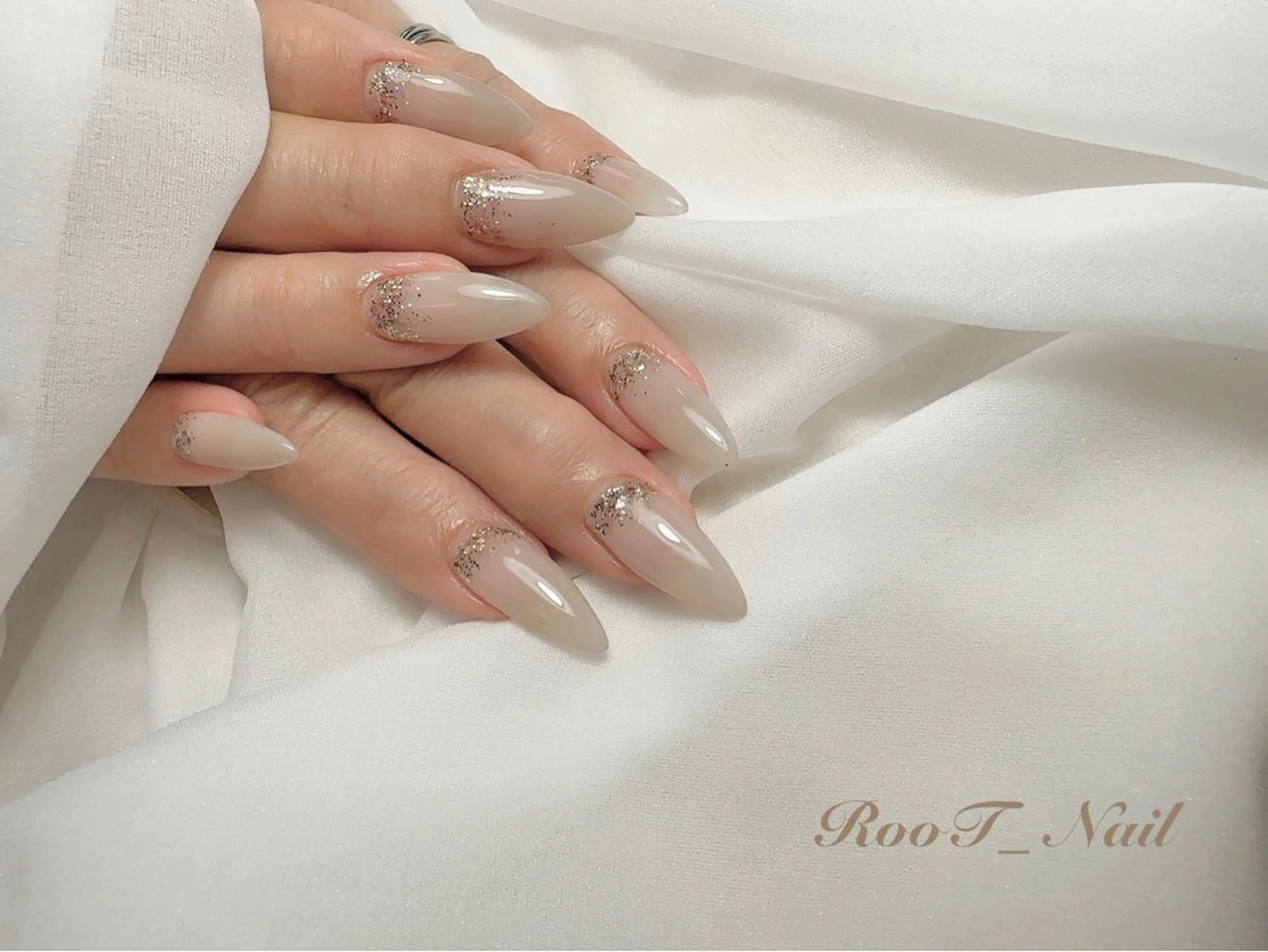 ネイル ラメ(グリッター) ハンドネイル RooT Nailのネイルデザイン