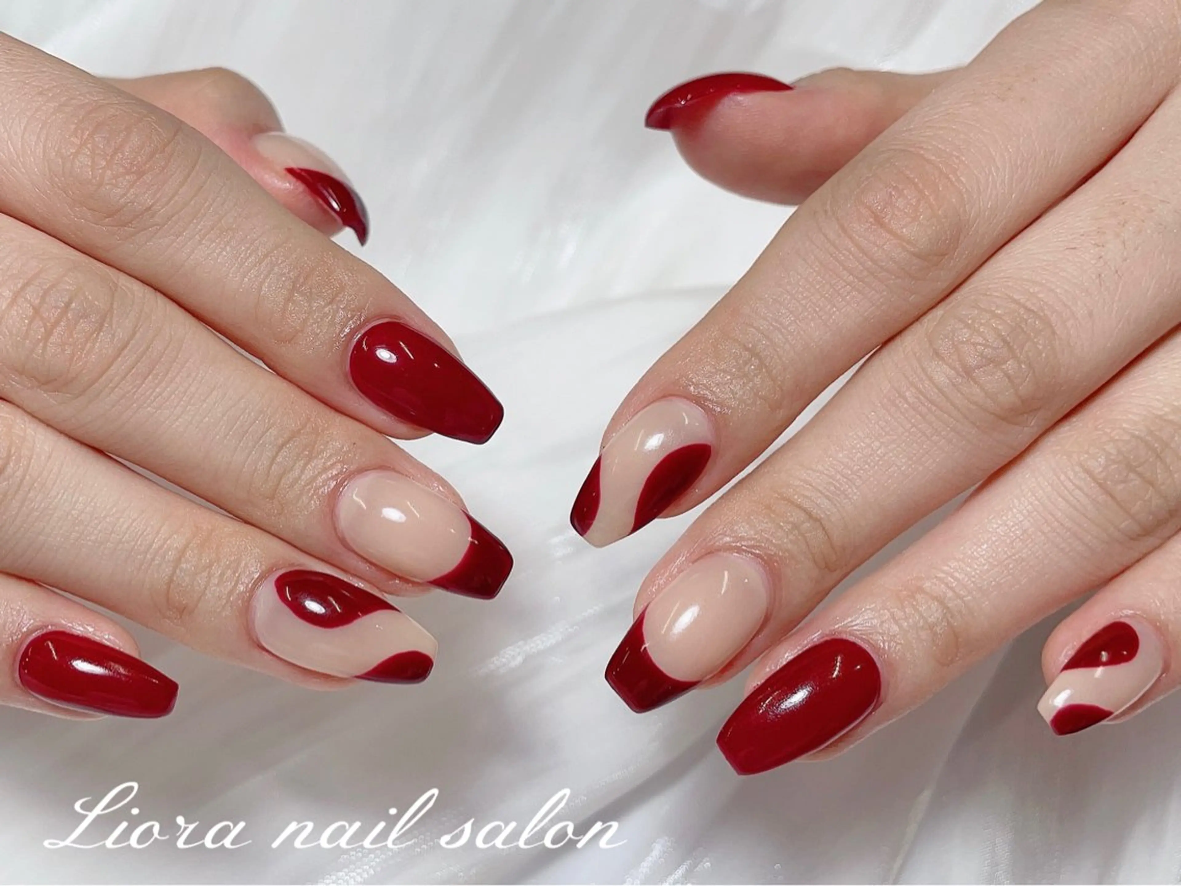 ネイル チークネイル フットネイル フレンチネイル ジェルネイル ガーリー Liora ネイルサロン所属・Liora nail salonのネイルデザイン