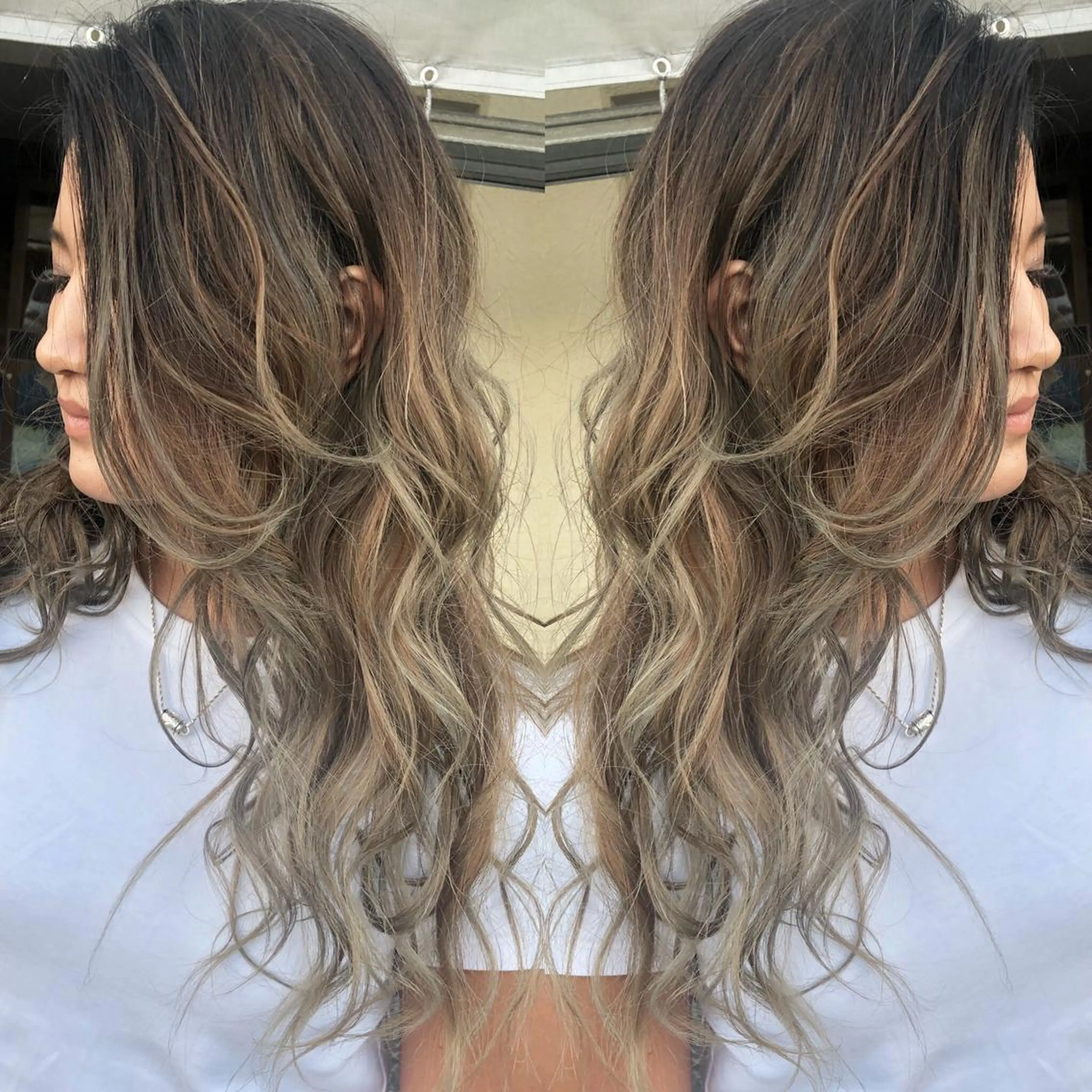 ロング カラー ヘアカラー レイヤーカット匠 イソザキノリユキのヘアスタイル