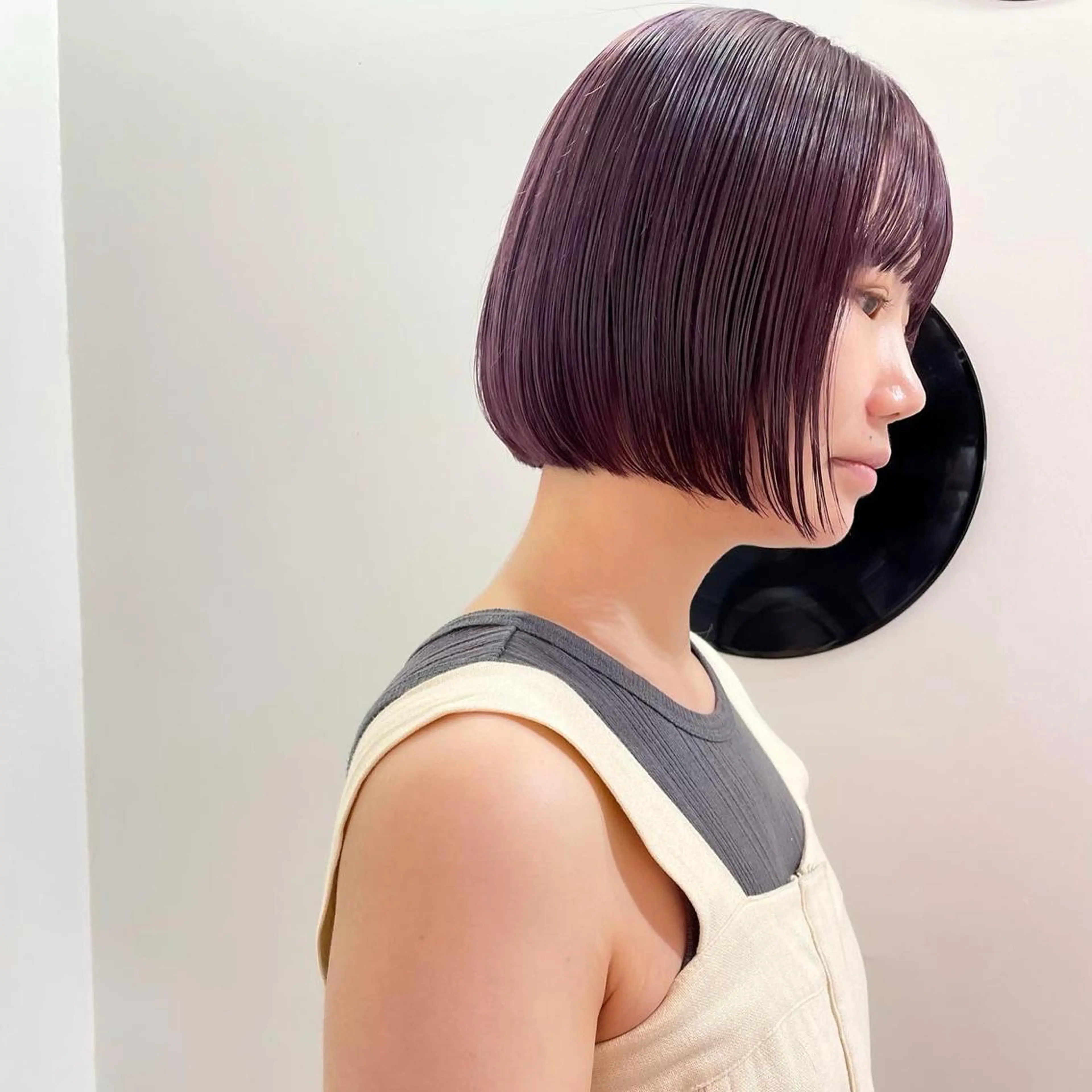 ミディアム カラー パーマ ヘアカラー トリートメント 💖美髪改善💖 辻未侑のヘアスタイル