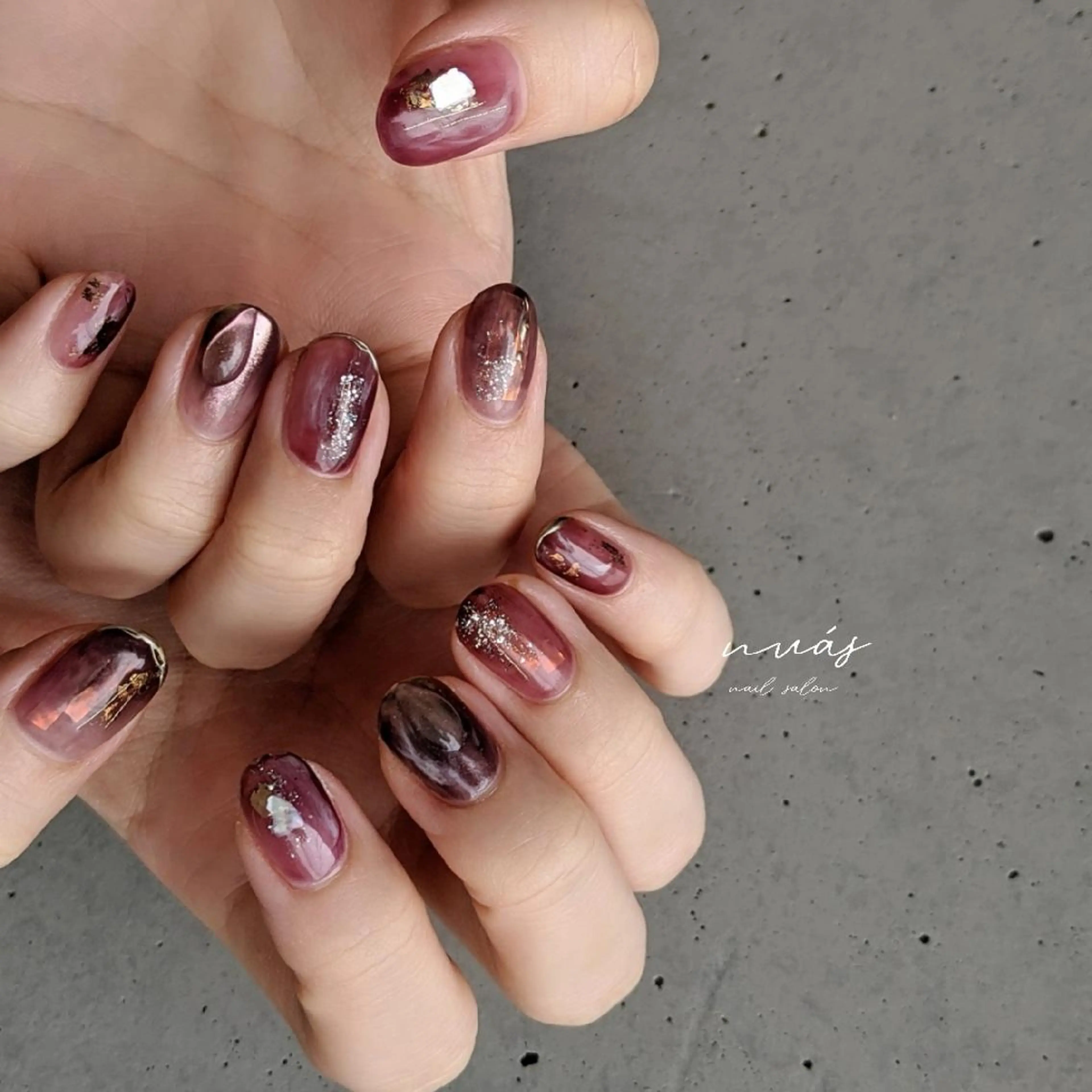 ネイル ハンドネイル nuás nail & eyeのネイルデザイン