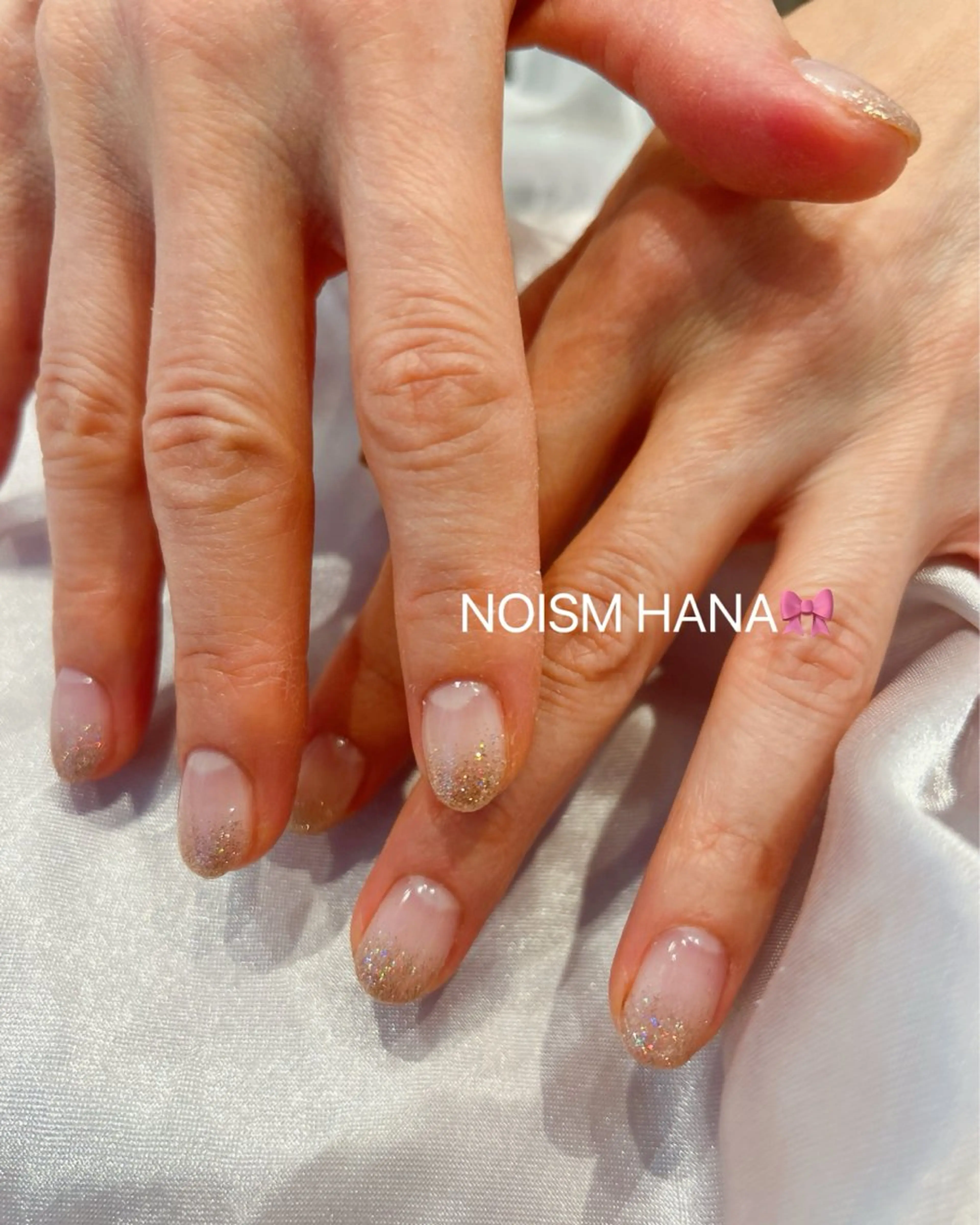 ネイル グラデーション キラキラネイル 韓国ネイル マグネットネイル ニュアンスネイル ハンドネイル 🎀NOISM/ nail/はな🎀のネイルデザイン