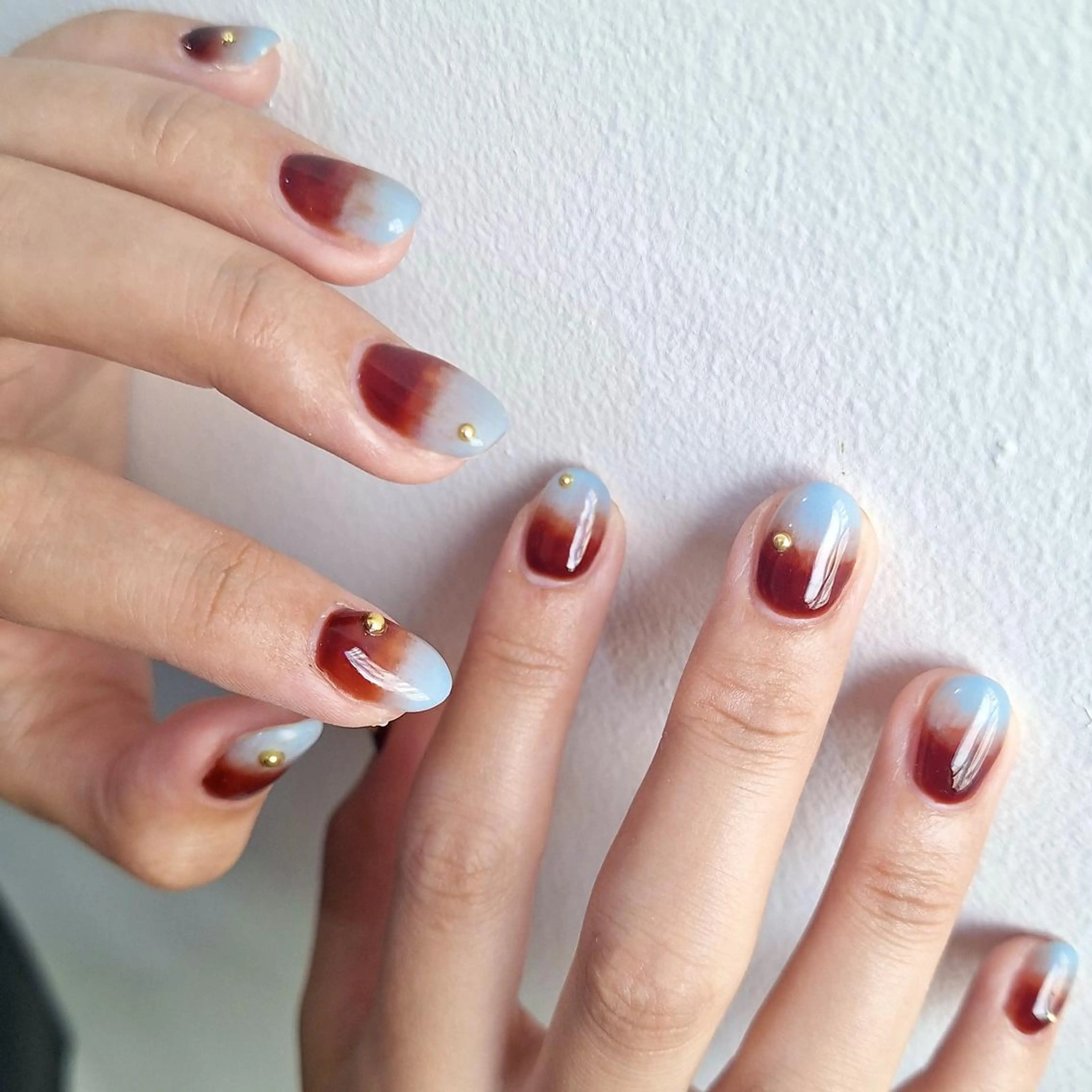 ネイル ジェルネイル 韓国ネイル ニュアンスネイル ワンホンネイル nailstudio eviz新宿店のネイルデザイン