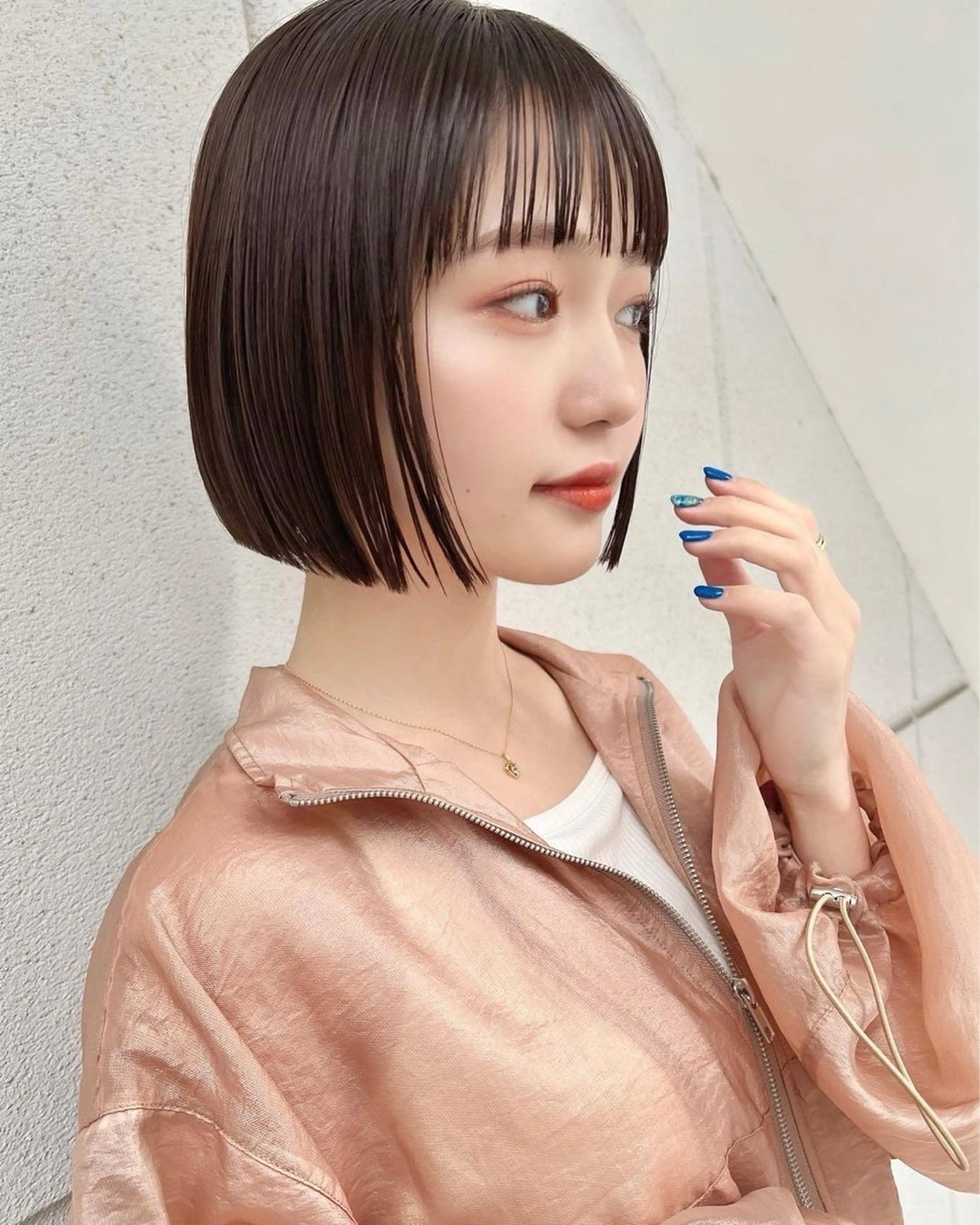 ショート 学生 韓国風ヘア おくれ毛 小顔カット カット HOUSE所属・🏆5年連続BEST SALON受賞店🏆のヘアスタイル