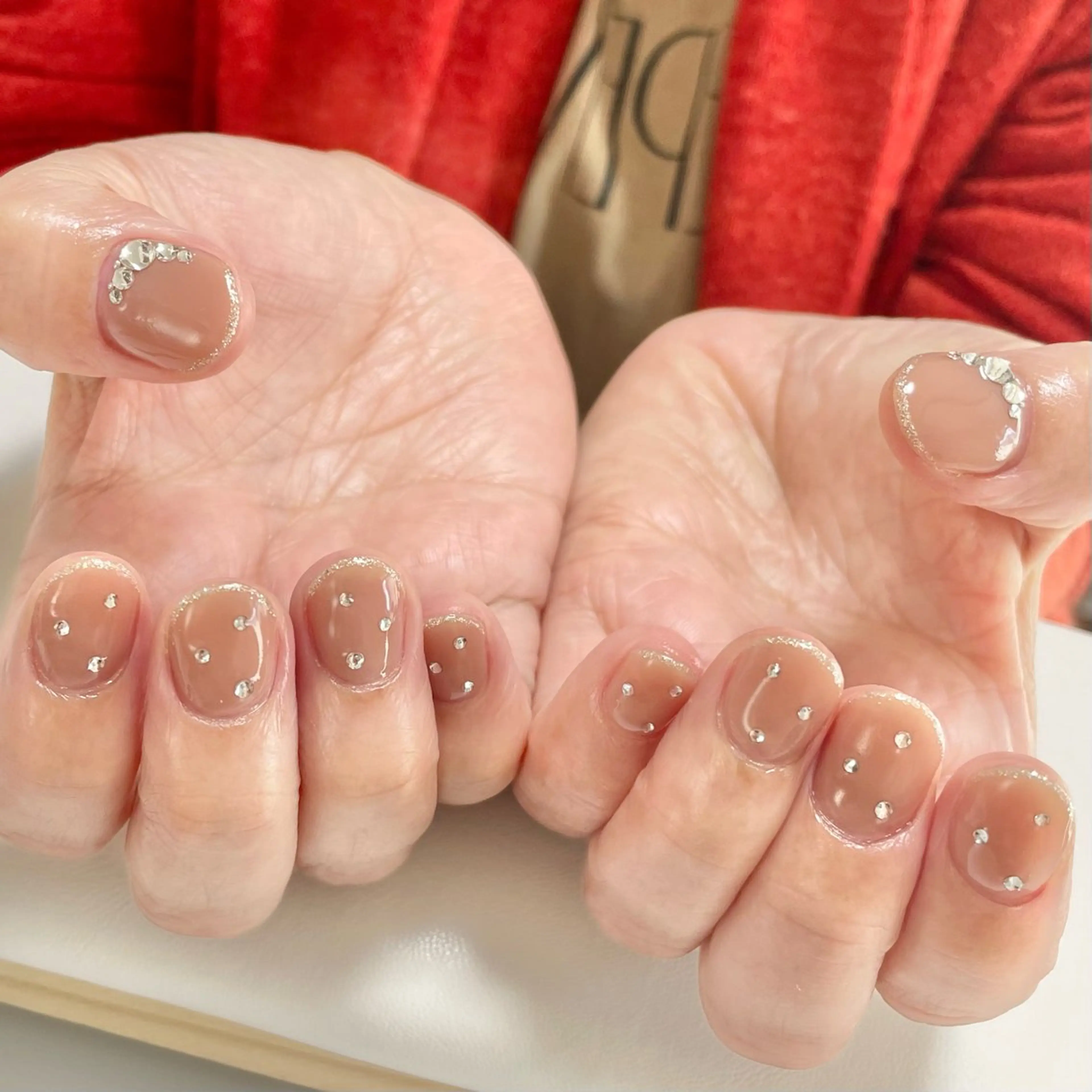 ネイル キラキラネイル ラメ(グリッター) ストーンネイル private salon Noëlのネイルデザイン