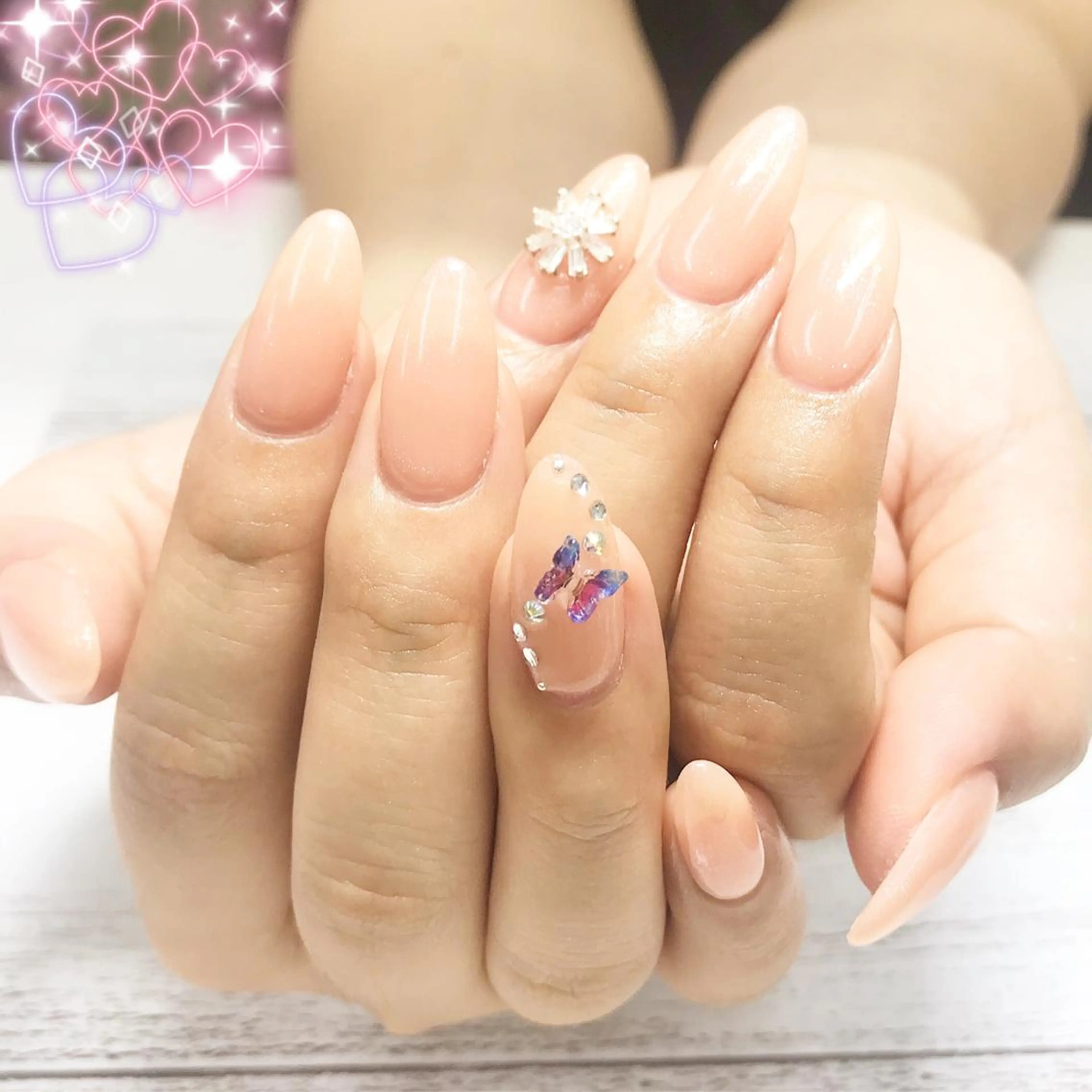 ネイル ワンカラーネイル スカルプネイル リラネイル Aikenのネイルデザイン