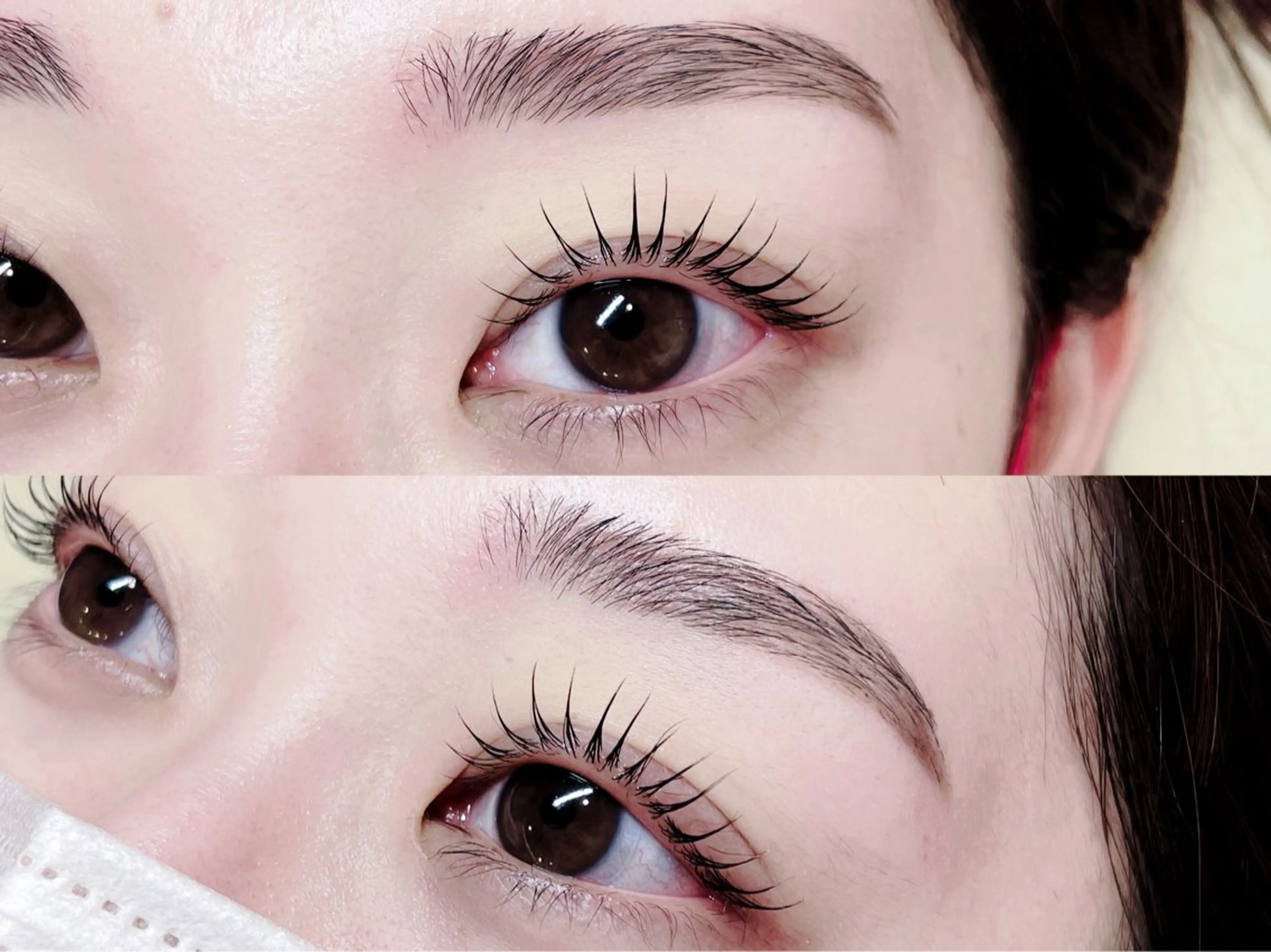 マツエク・マツパ 韓国風マツエク パリジェンヌラッシュリフト まつげパーマ 下まつげエクステ 一重×まつ毛パーマ マツパ 🎀Lino 中目黒 TAKAMI🐈のマツエク・マツパデザイン