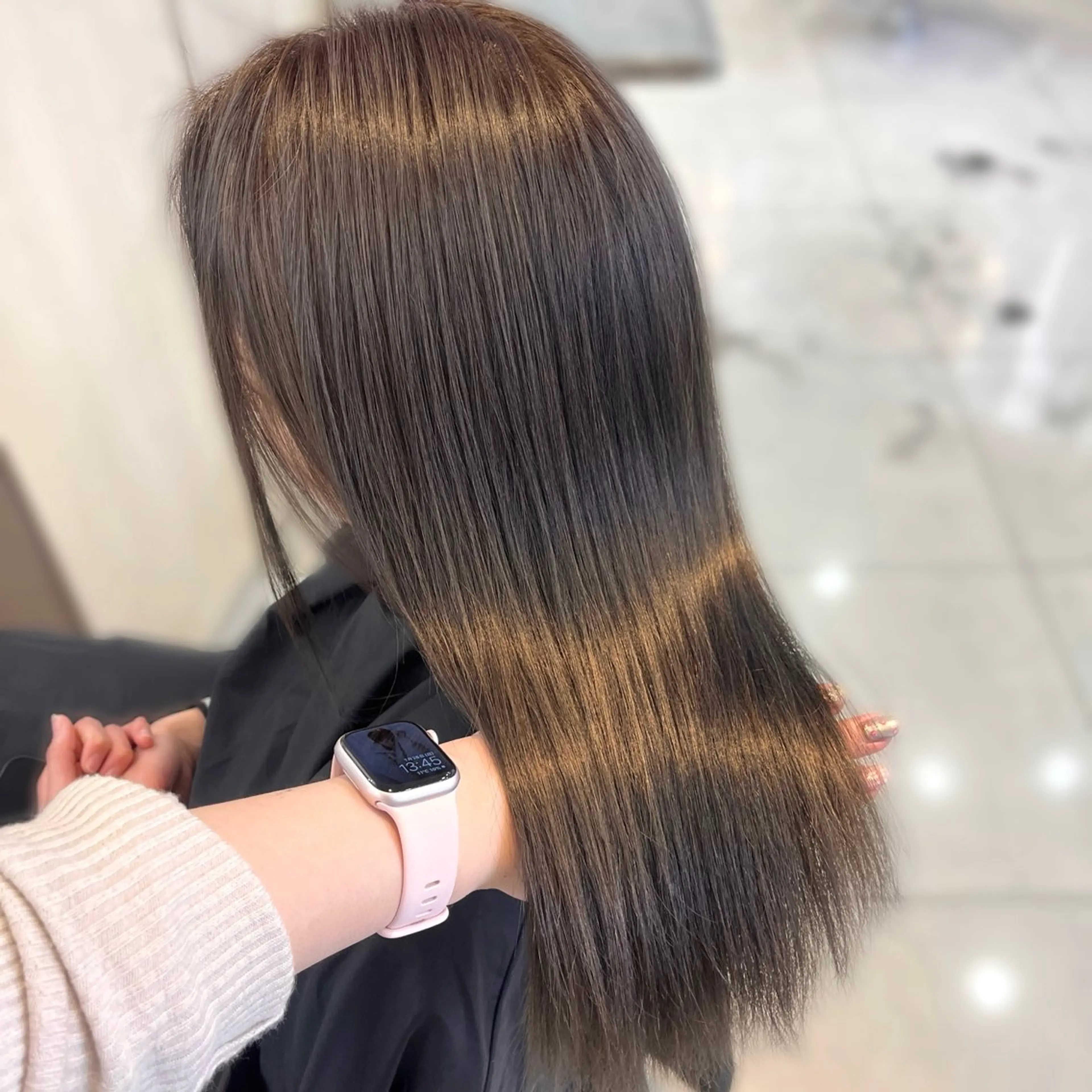 セミロング カラー ヘアカラー トリートメント ガーリー/暖色カラー /横浜/さくらのヘアスタイル