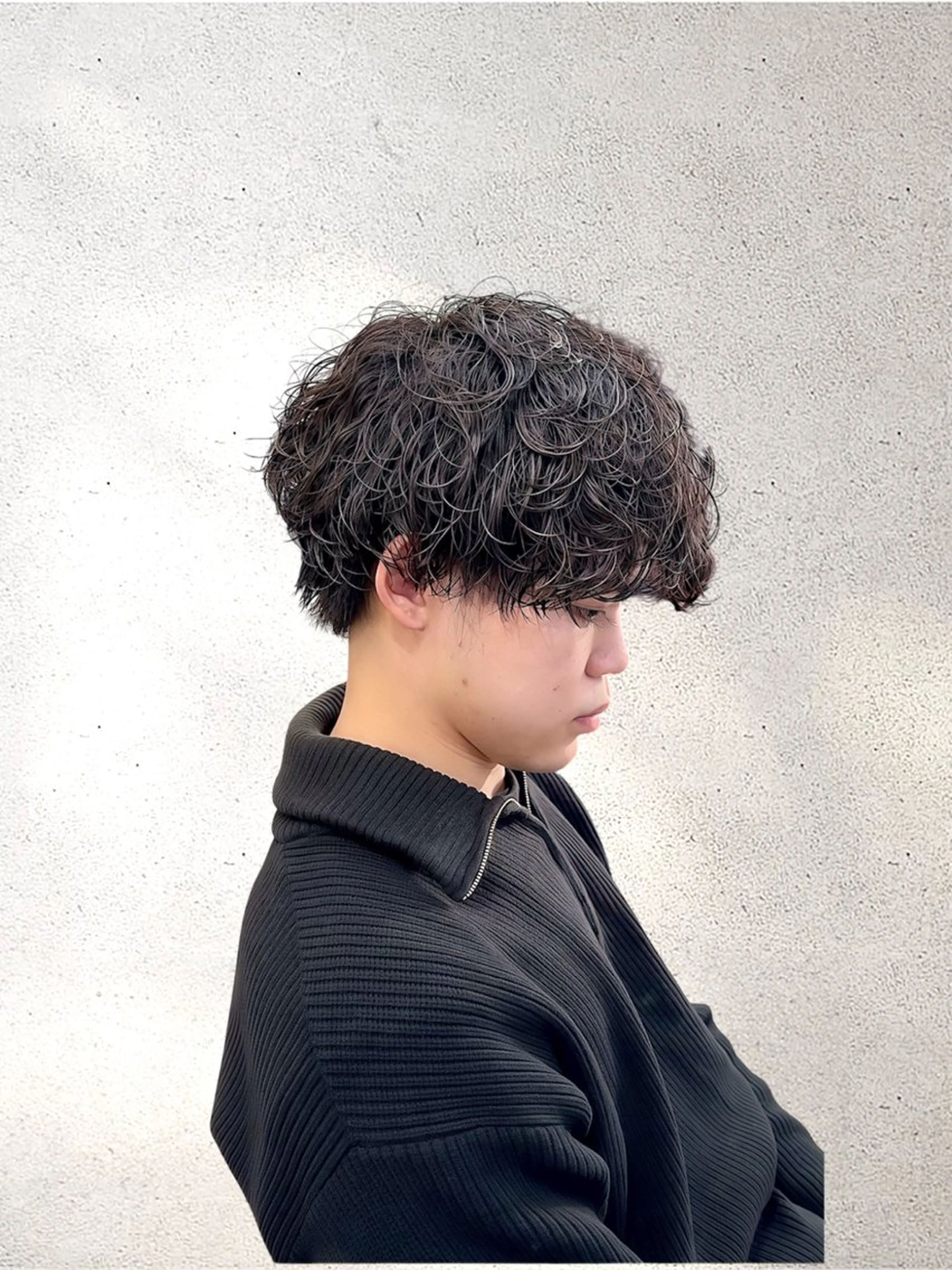 パーマ メンズ メンズパーマ 波巻きパーマ カット パーマ メンズパーマ/新宿/ サイカショウイチのヘアスタイル
