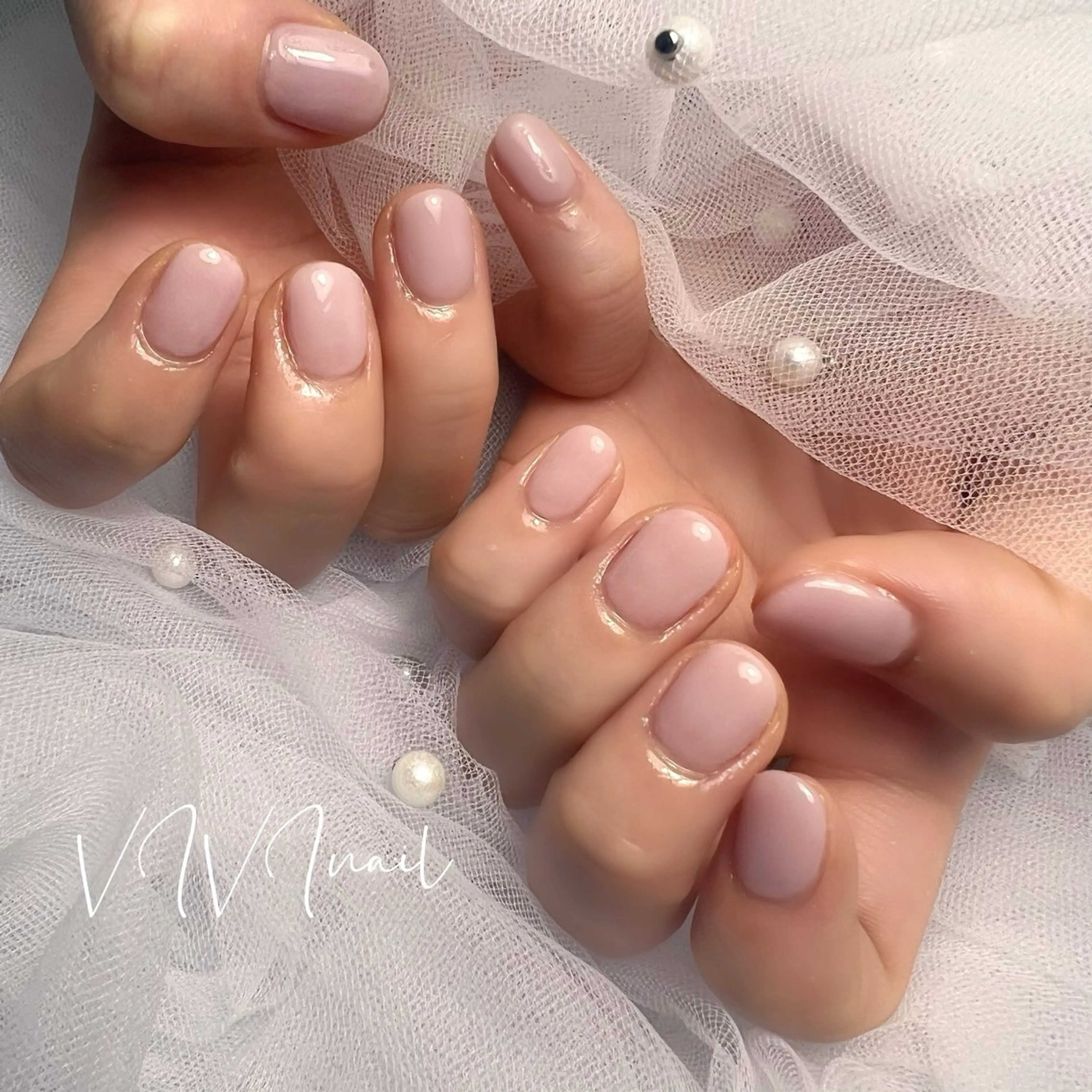 ネイル オフィスネイル シンプルネイル ハンドネイル vivi nailのネイルデザイン
