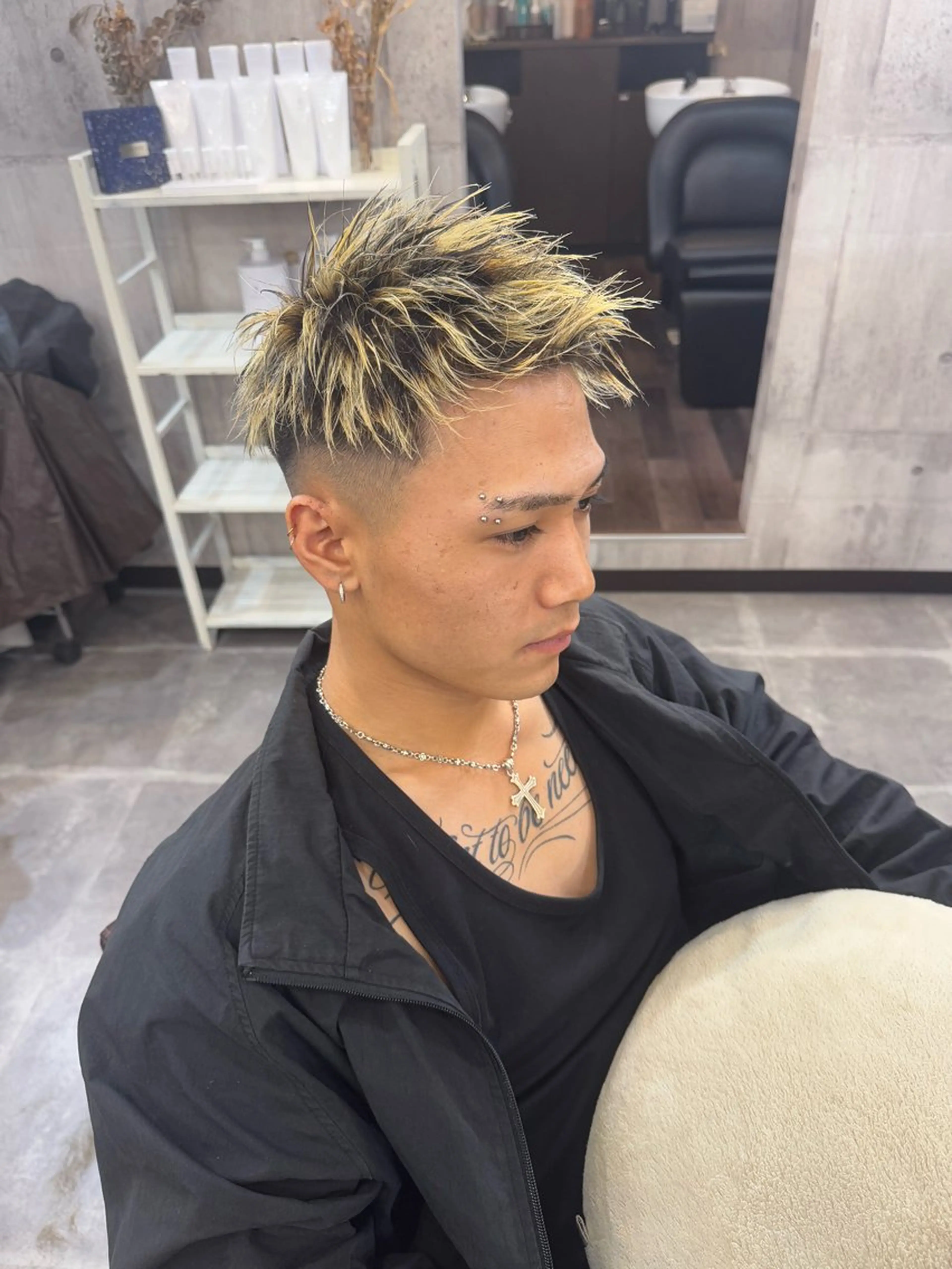カラー メンズ amule hair ✂️山本　丈則✂️のヘアスタイル