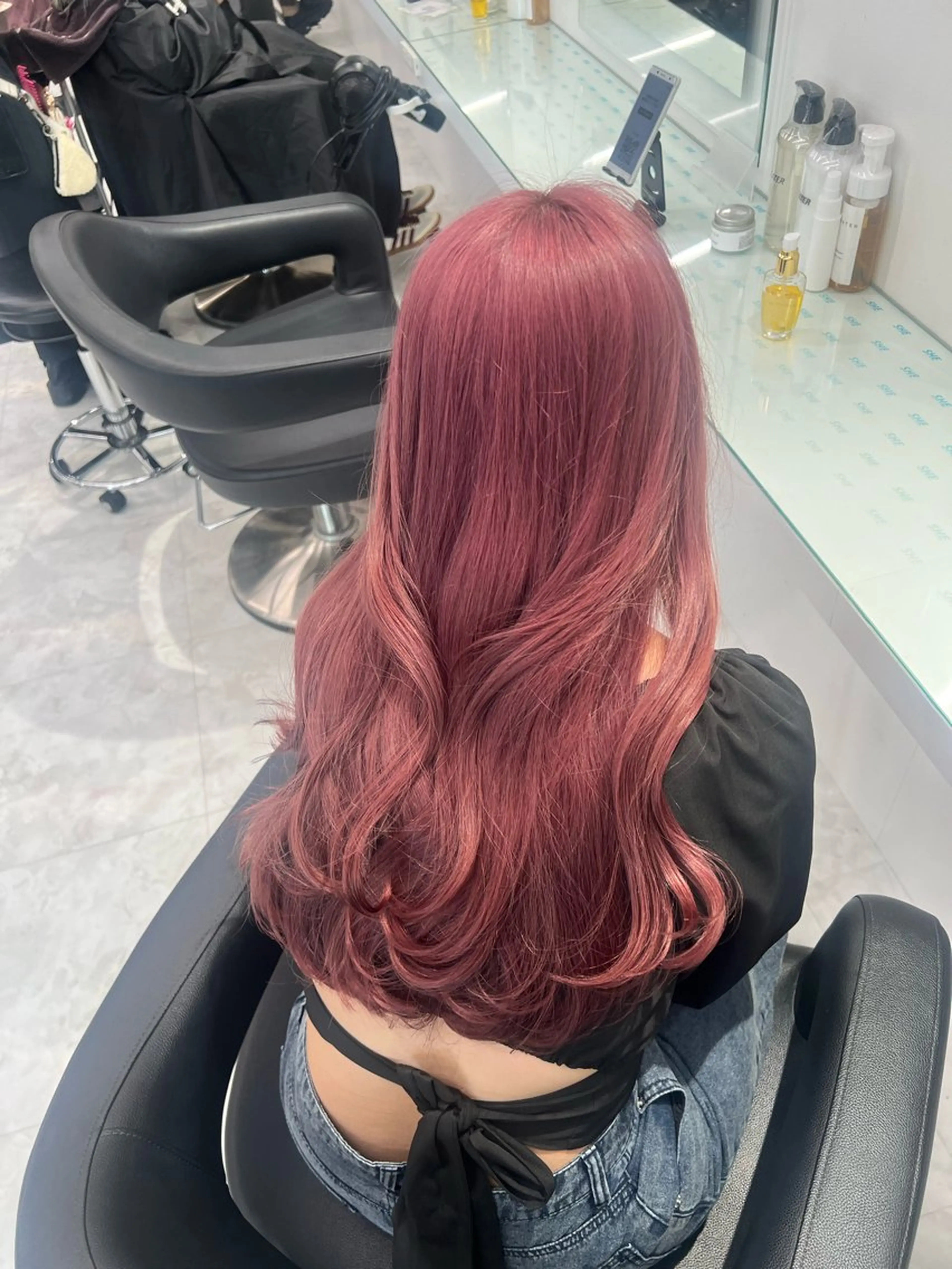 カラー ヘアカラー トリートメント ヘッドスパ ヘアセット ブリーチなし透明感 💗RYOTAのヘアスタイル