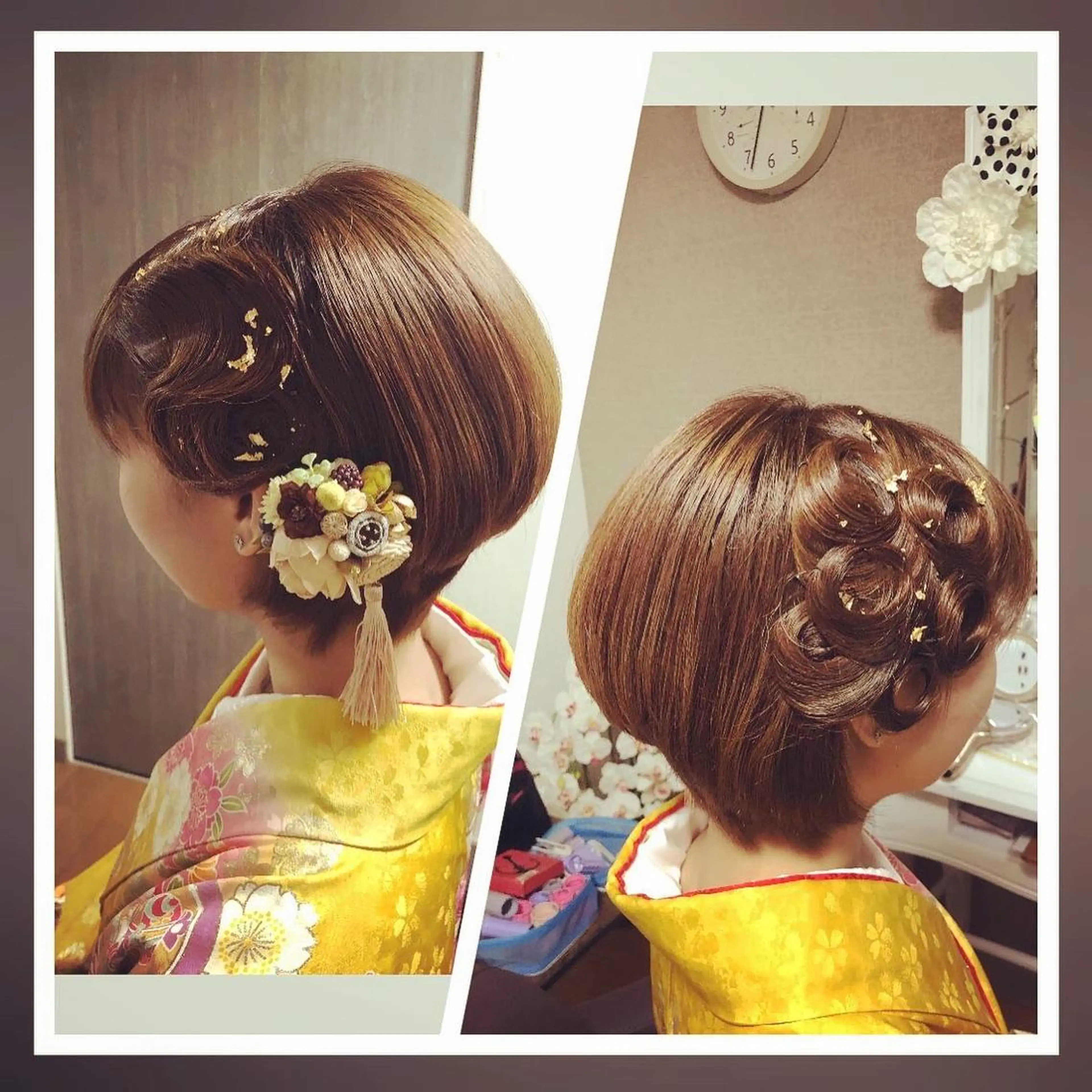 ヘアアレンジ ヘアセット Belleeyes_ kubotaのマツエク・マツパデザイン