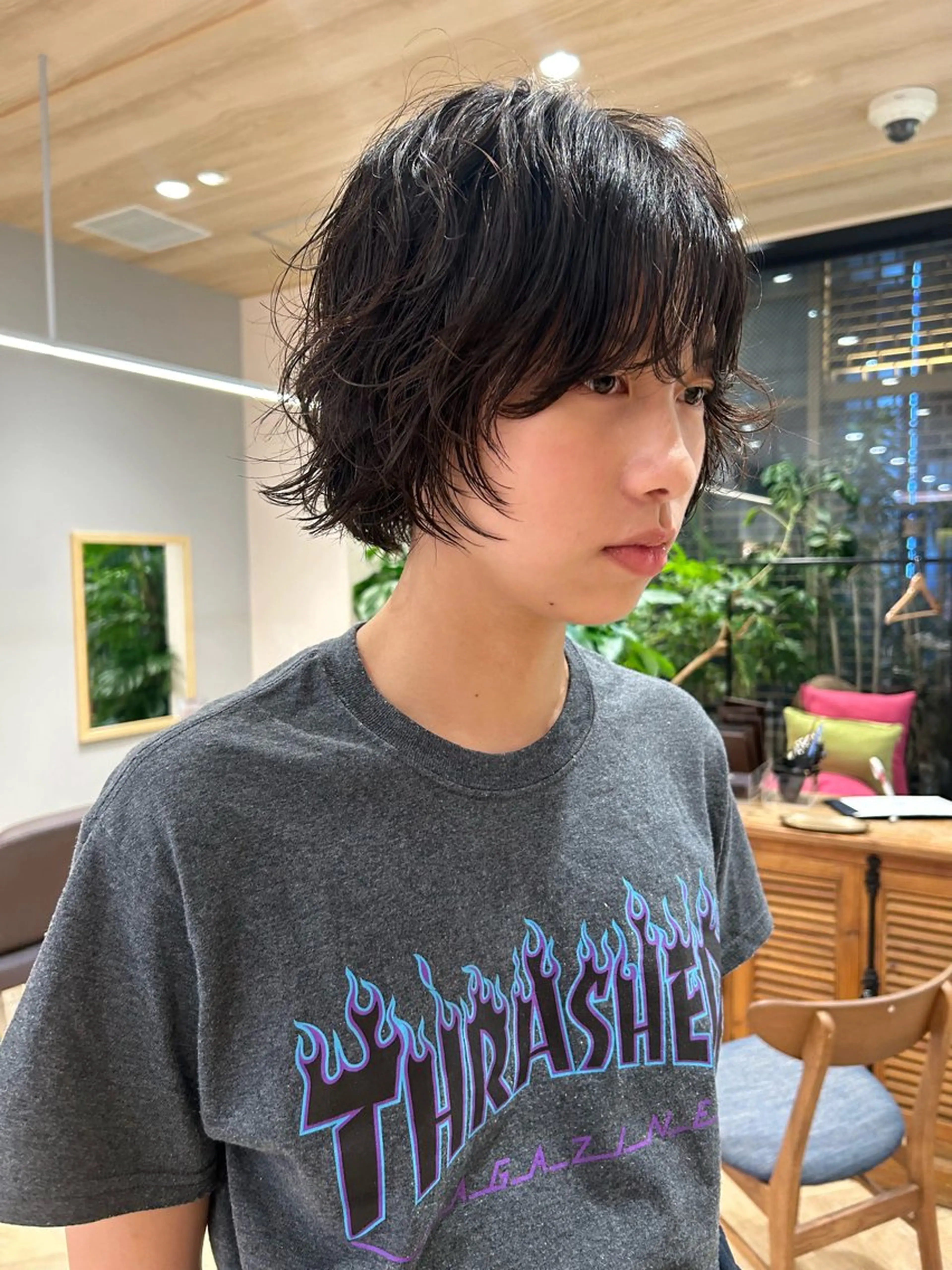 ショート パーマ ショートボブ ボブ レイヤーカット ショートヘア tricca  ginza所属・ボブ・レイヤー ・パーマ【iri】のヘアスタイル