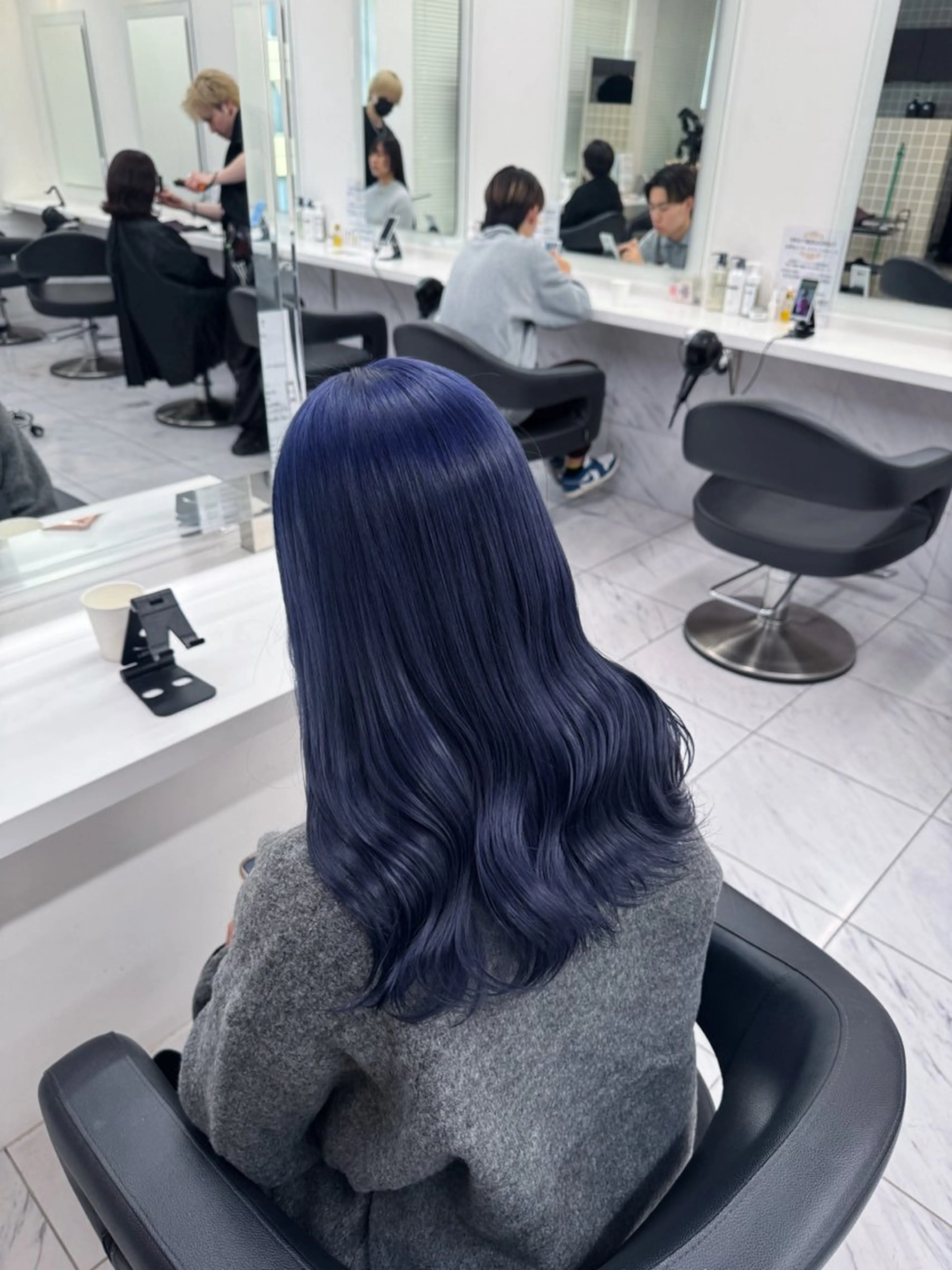 ミディアム カラー ヘアアレンジ ハイトーン/ボブ /misakiのヘアスタイル