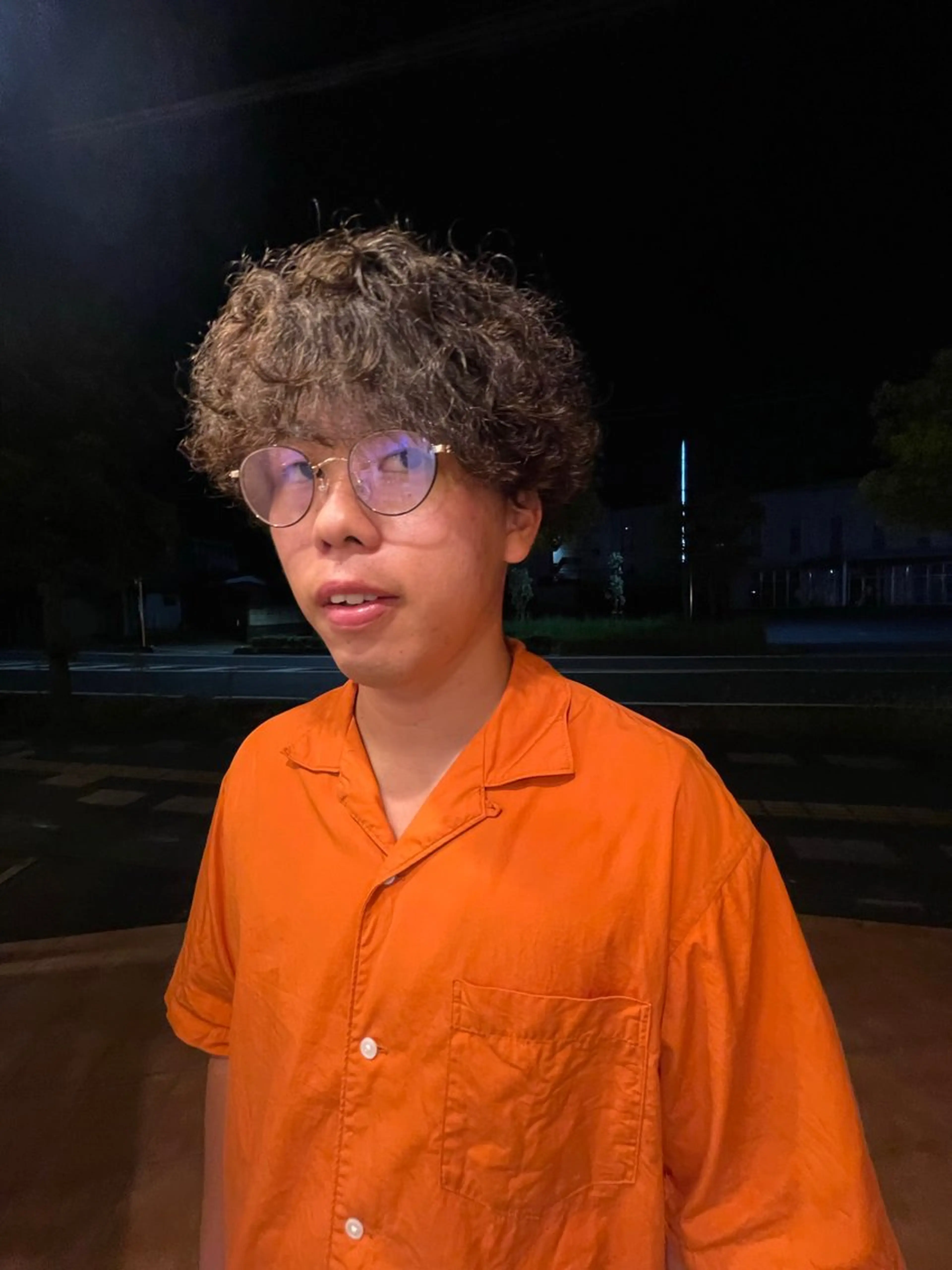 ミディアム パーマ メンズ パーマ特化/ 藤沢/HYOのヘアスタイル