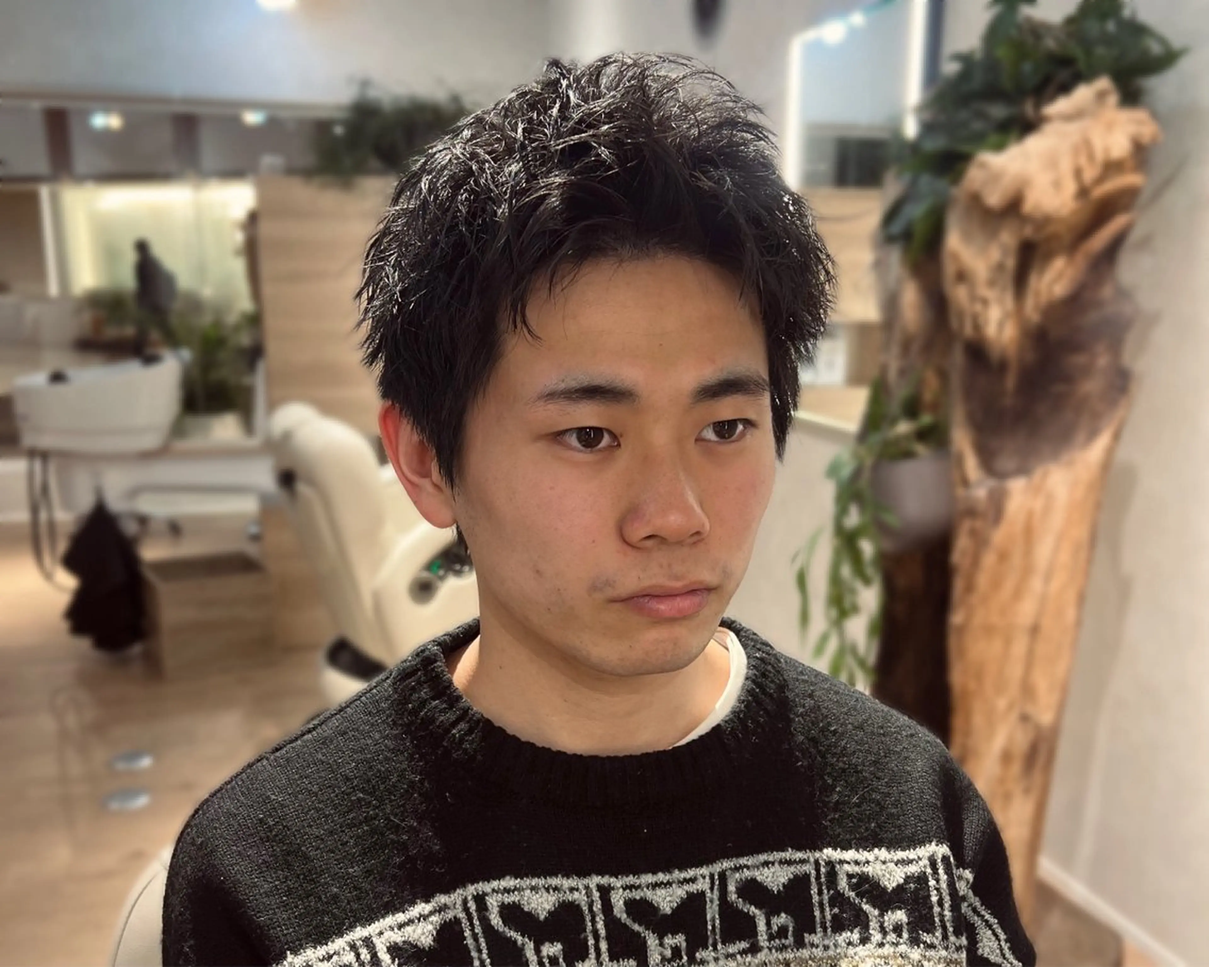 ショート パーマ メンズ unopulir Vamos店所属・梅田茶屋町メンズ 専門美容師 山元一平のヘアスタイル