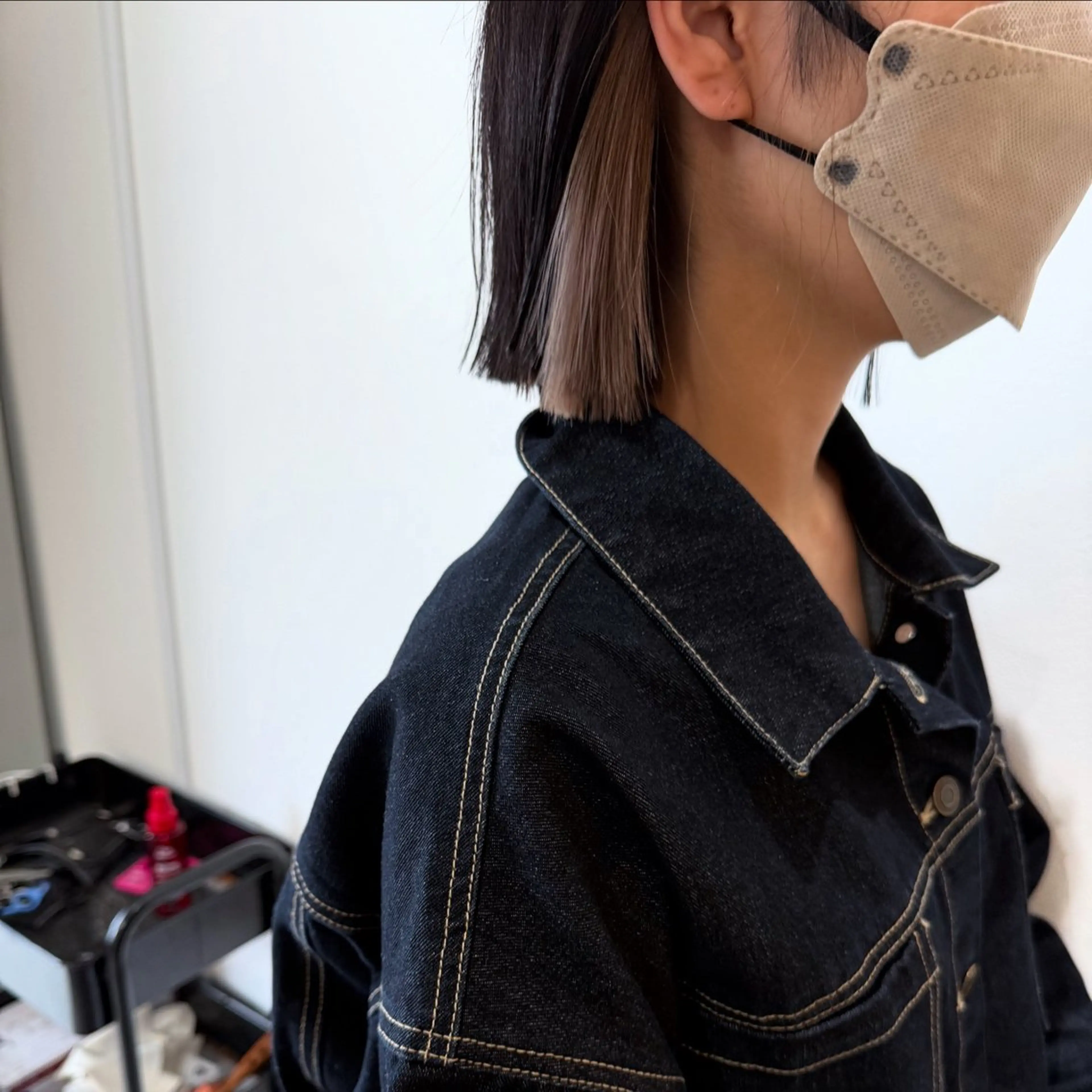 ミディアム ボブ 髪質改善 韓国風ヘア レイヤーカット 縮毛矯正 suii..hair designのヘアスタイル