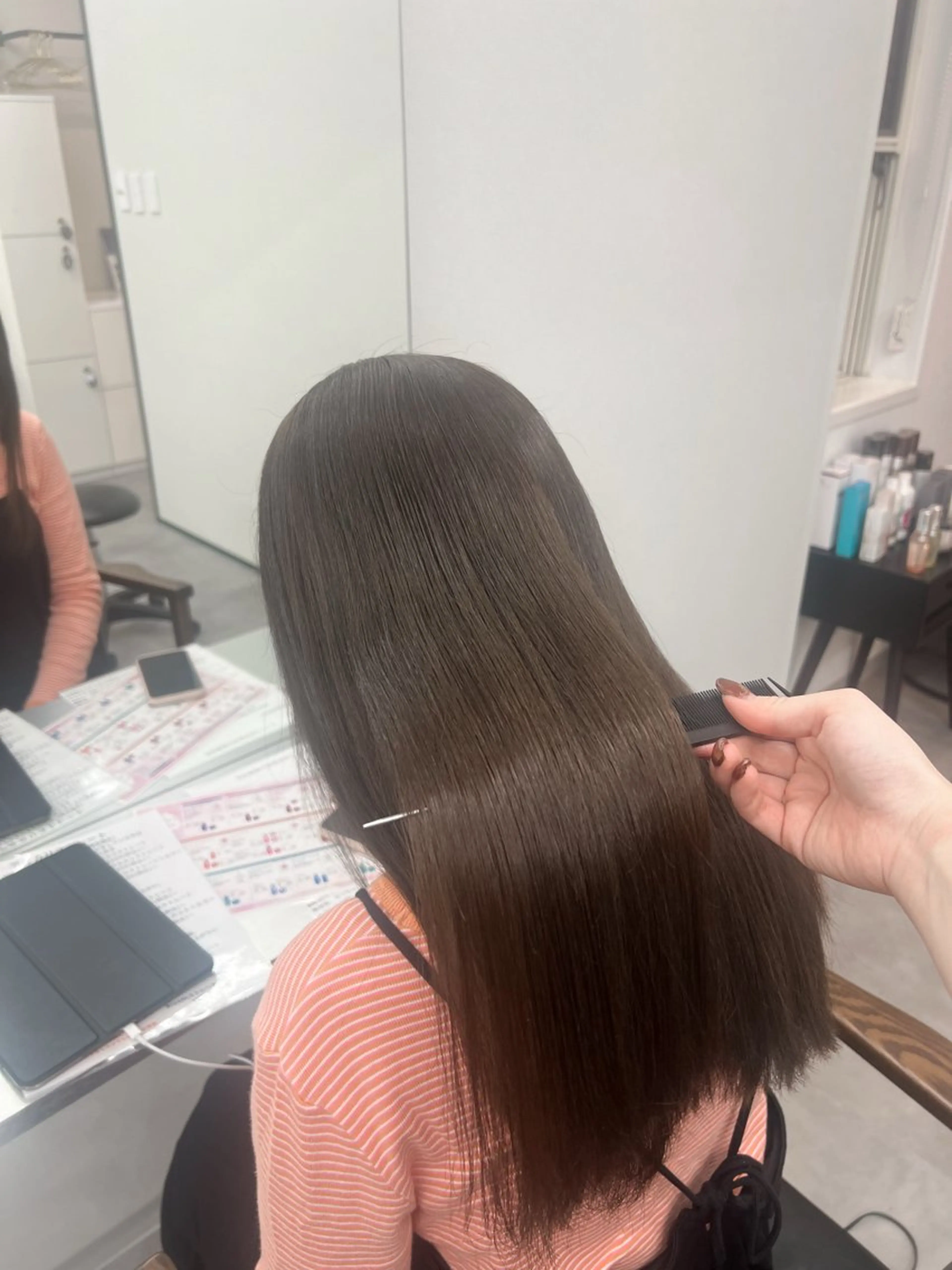セミロング RIENS Xrea nanamiのヘアスタイル