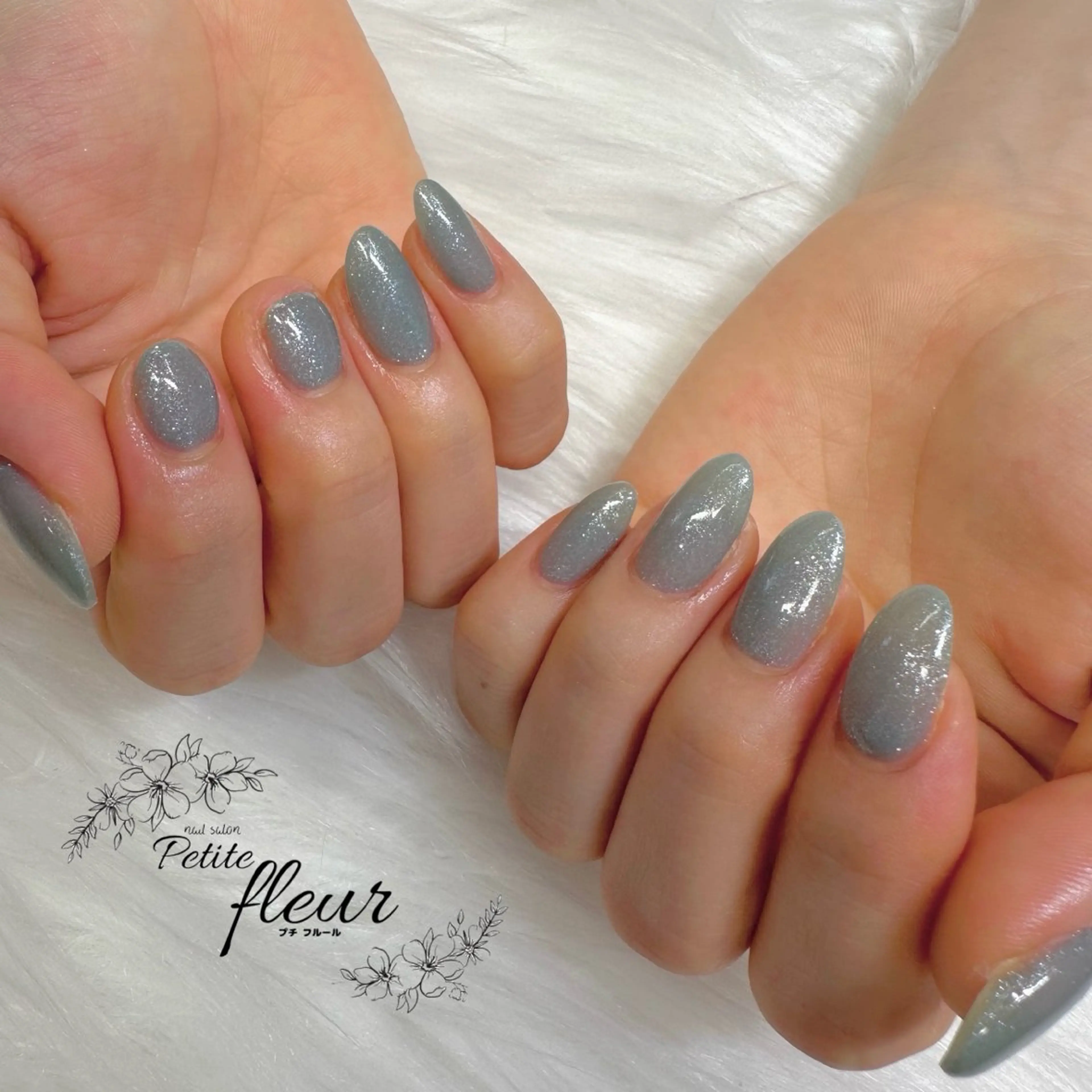 ネイル ラメ(グリッター) ワンカラーネイル ハンドネイル ❁⃘*。Petite fleur❁⃘*りさのネイルデザイン