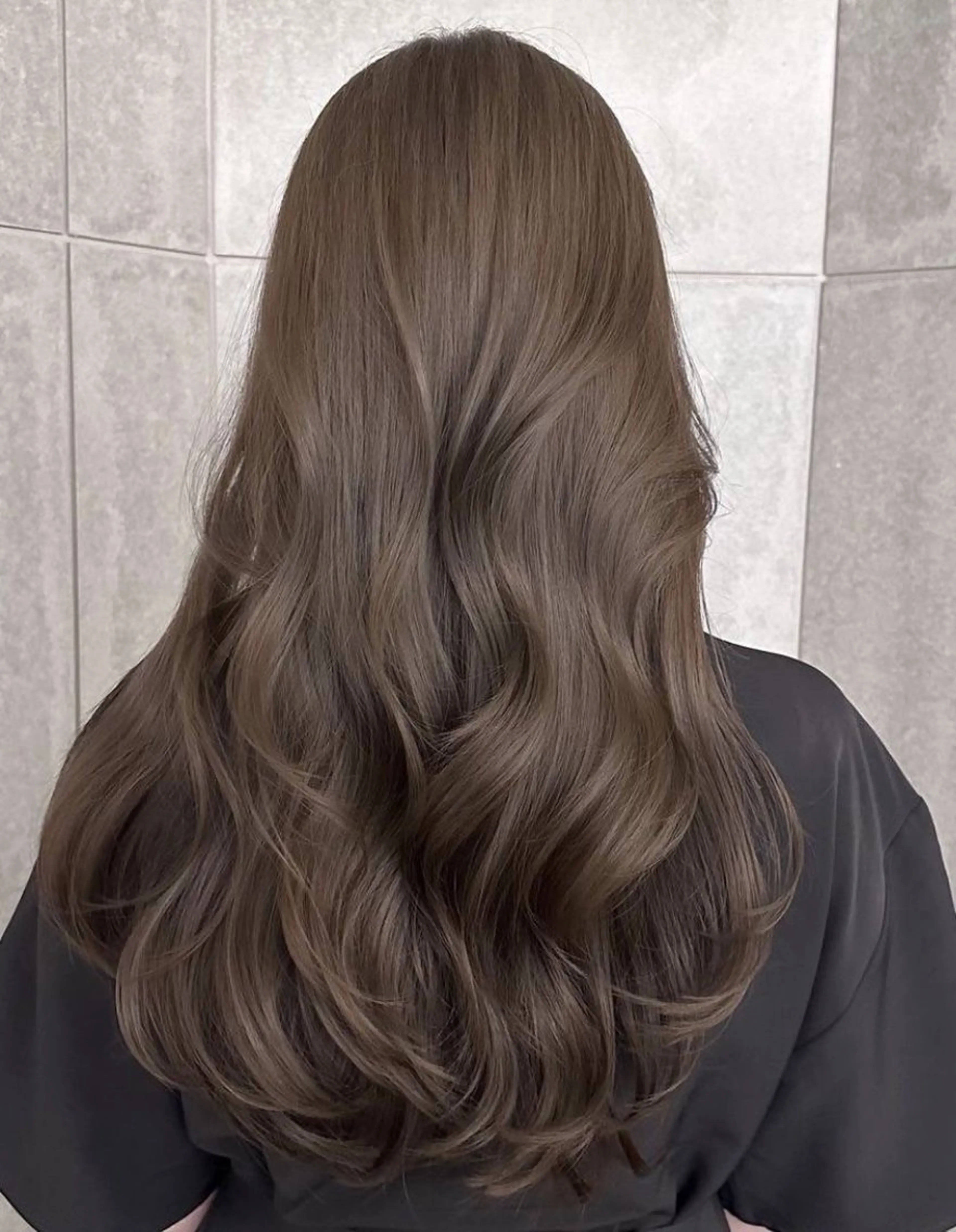 ロング カラー カット ヘアカラー ヘッドスパ ヘアセット 🤍レイヤーカット/ ベージュヘア🤍のヘアスタイル