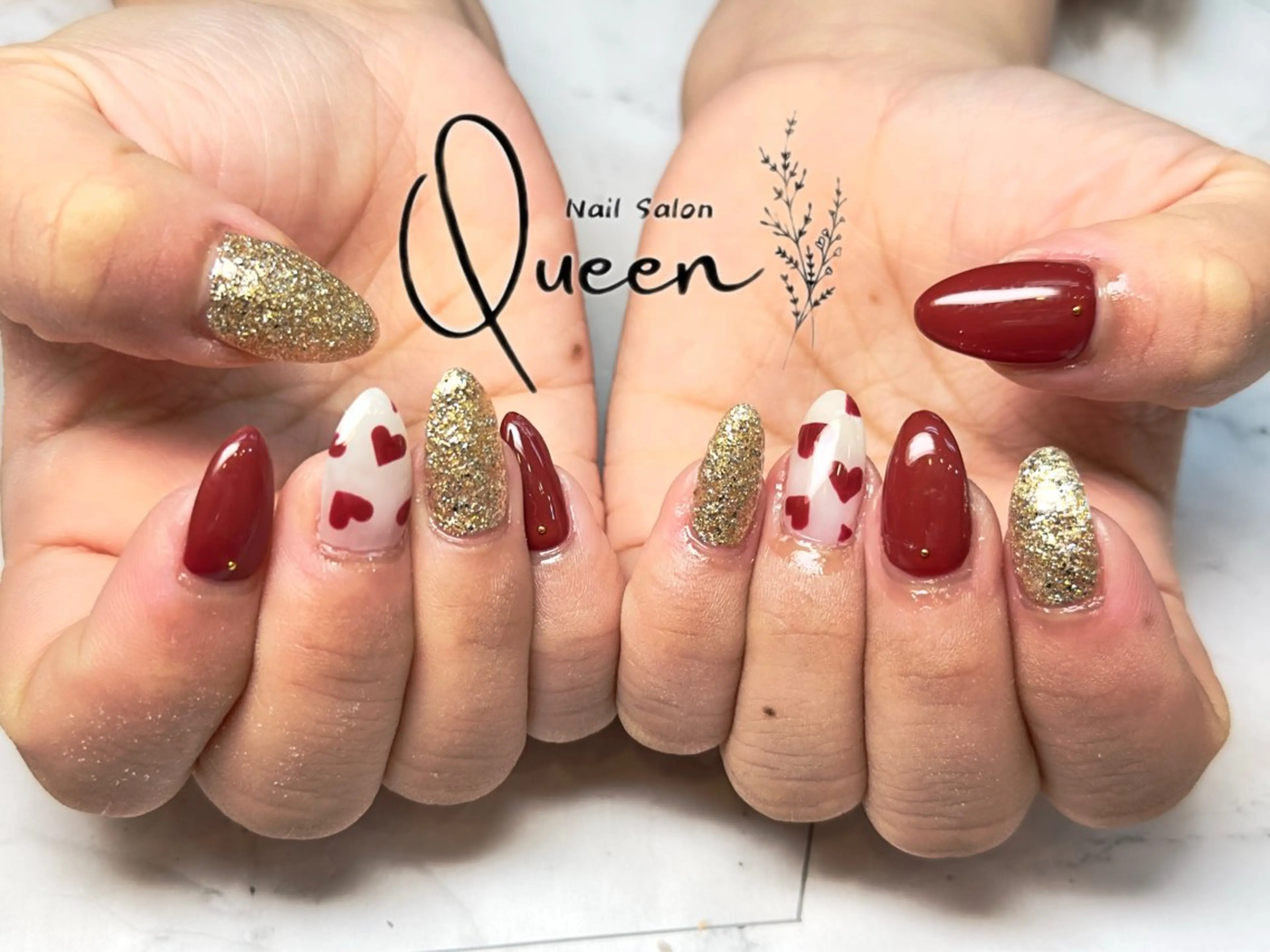 ネイル ハンドネイル Queennail 北堀江AYAのネイルデザイン