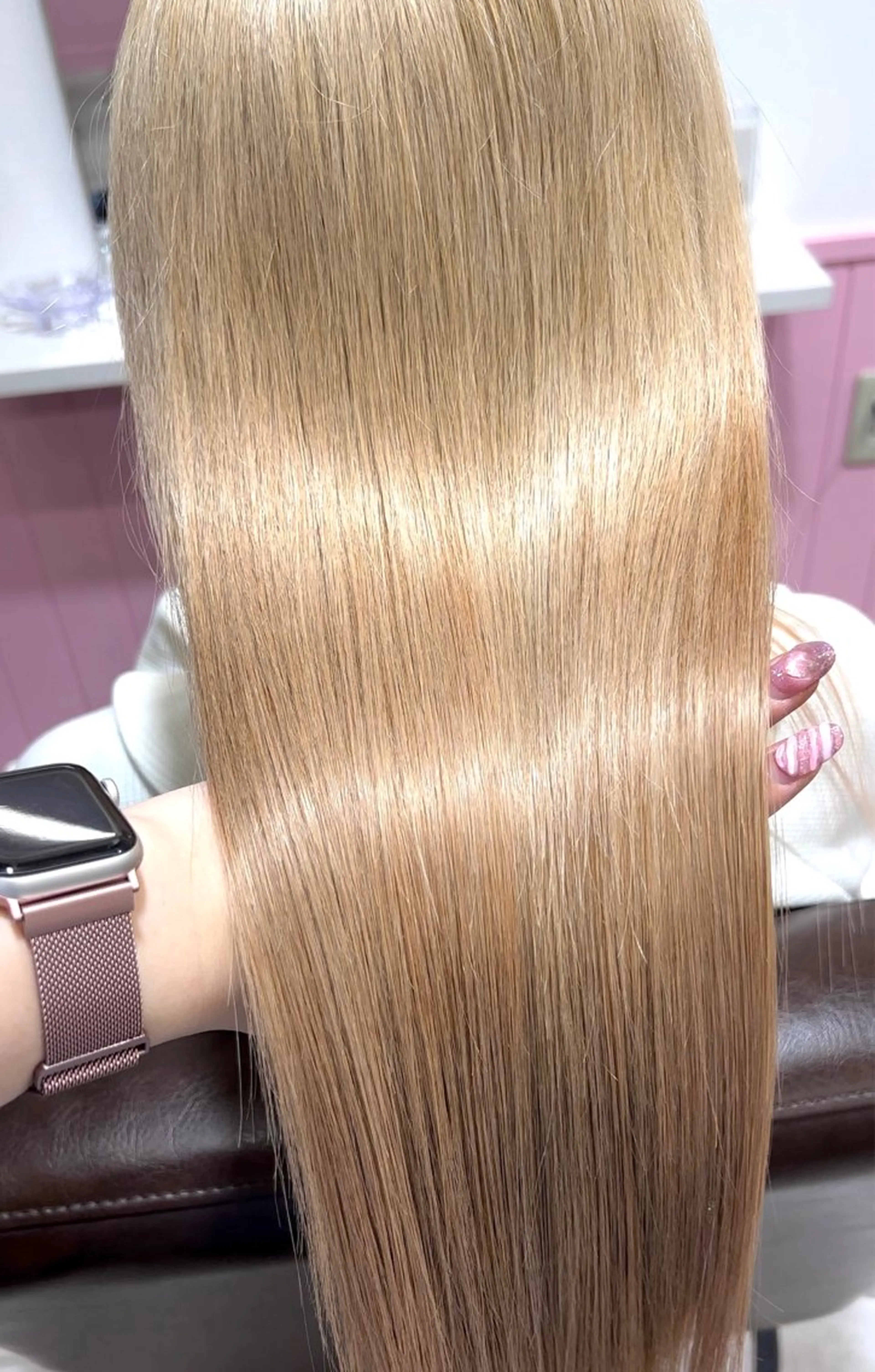 ロング ハイトーン♡ブリーチ ♡エクステ♡nanaのヘアスタイル