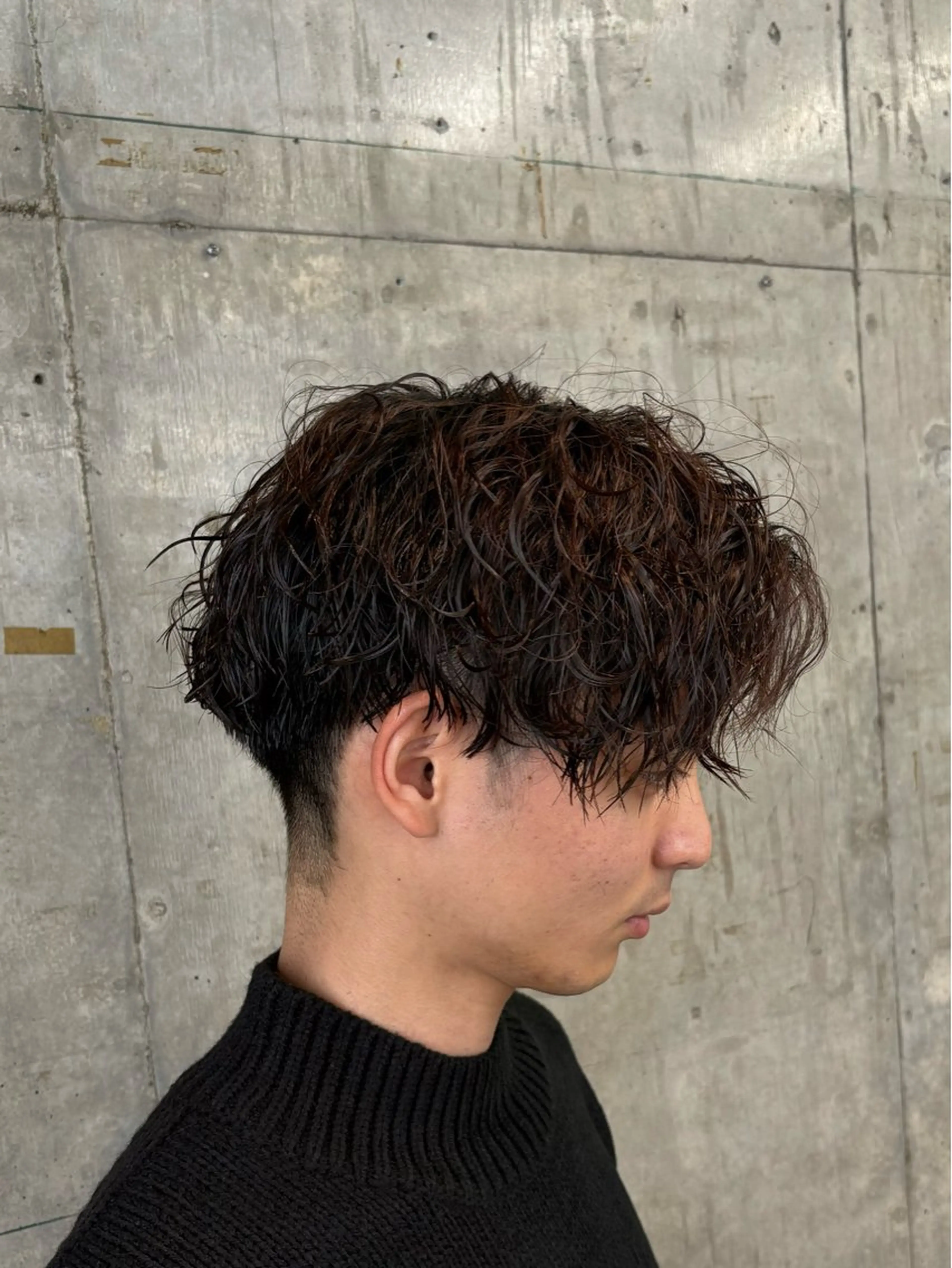 ショート カラー パーマ メンズ カット パーマ 🎧シャドウパーマ/ SOUMA🎧のヘアスタイル
