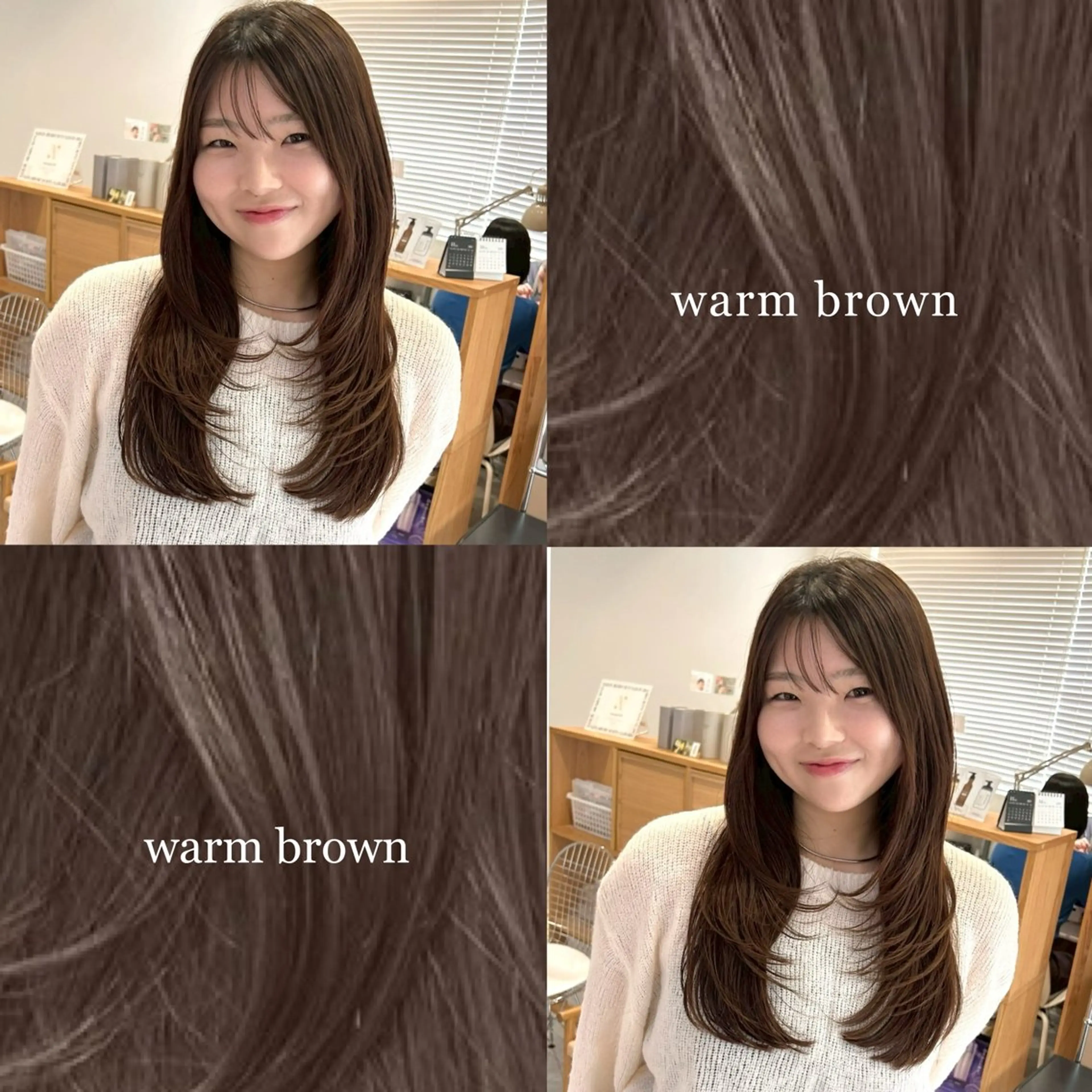 ロング カット ヘアカラー トリートメント 韓国ヘア ‎🤍KANA🎀のヘアスタイル