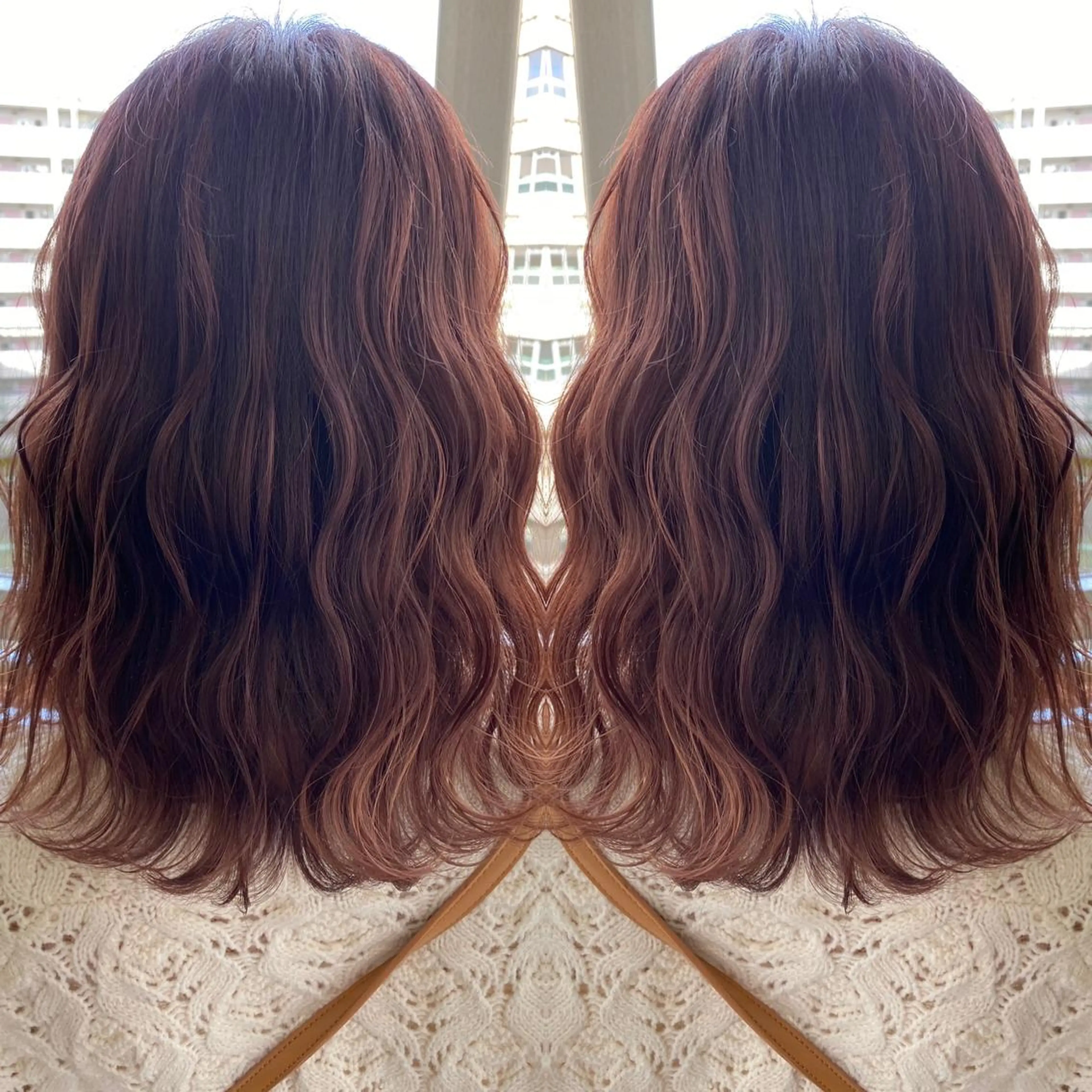 ミディアム レイヤーカット🫧 /ブリーチ✨TOWAのヘアスタイル