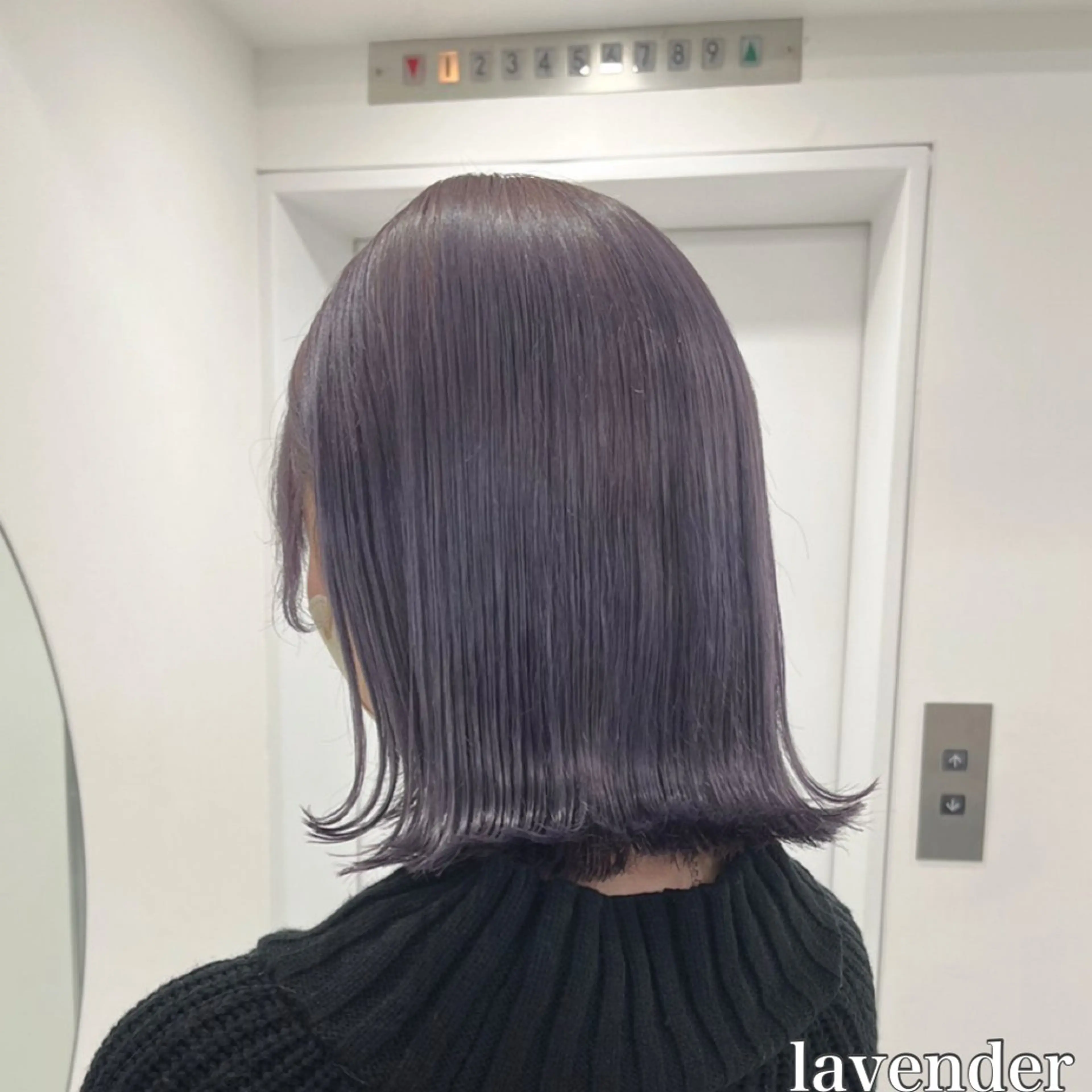 ミディアム カラー ヘアアレンジ 🩵ダメージレス艶感 ハイトーン🩷のヘアスタイル