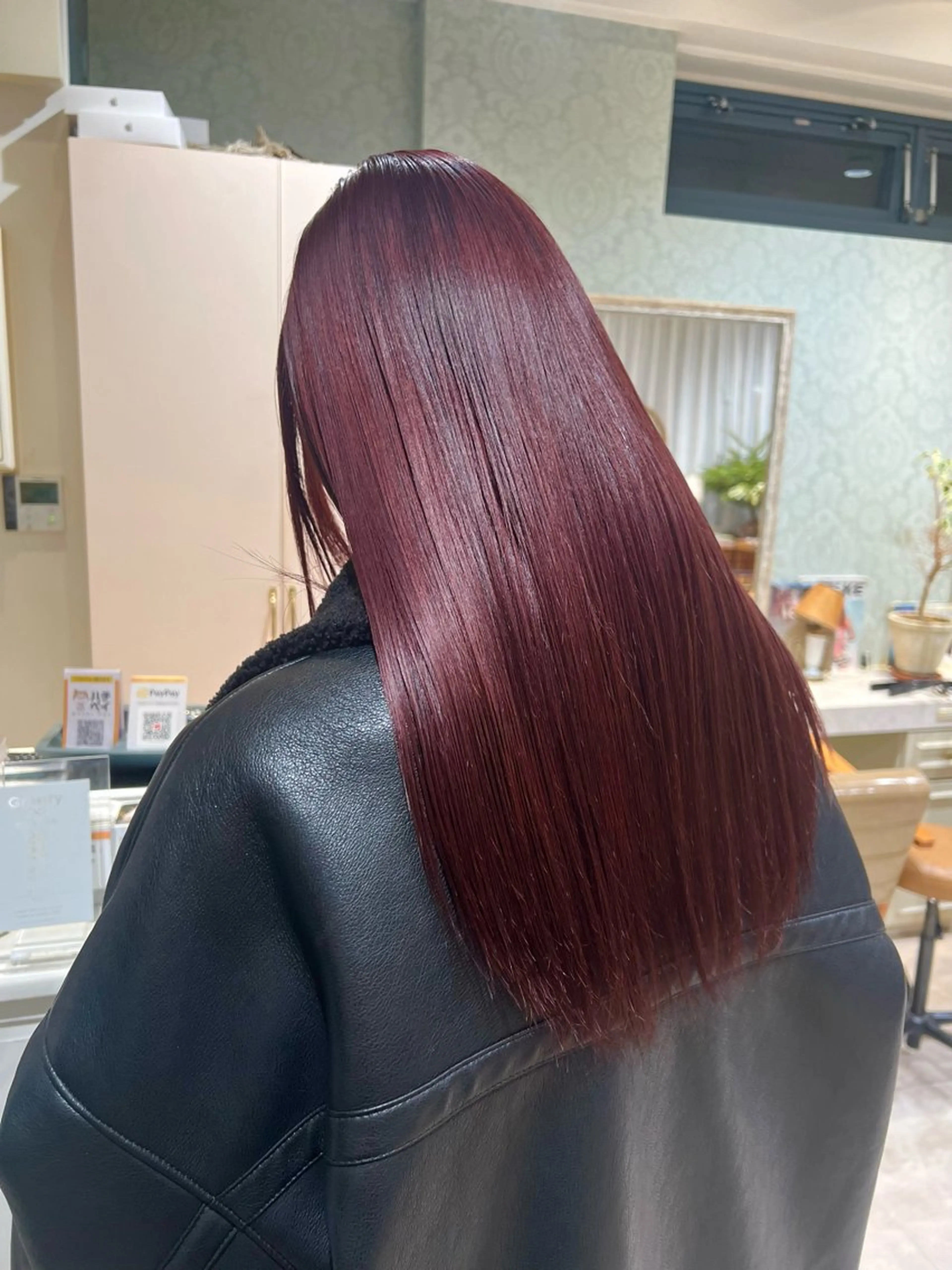 セミロング ヘアカラー yasuda juriのヘアスタイル