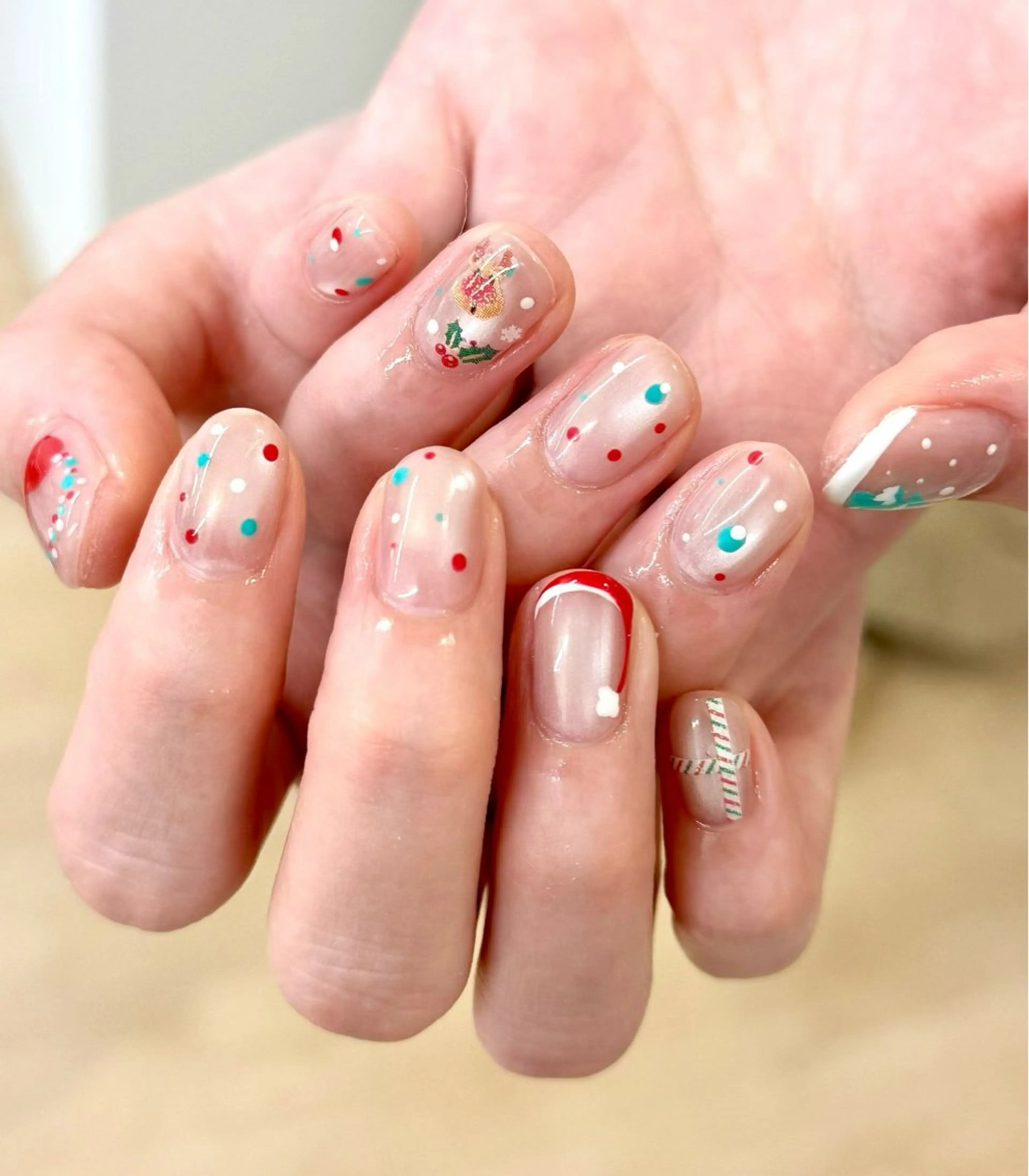 ショート ハンドネイル ハンドケア 一其 サロンのネイルデザイン