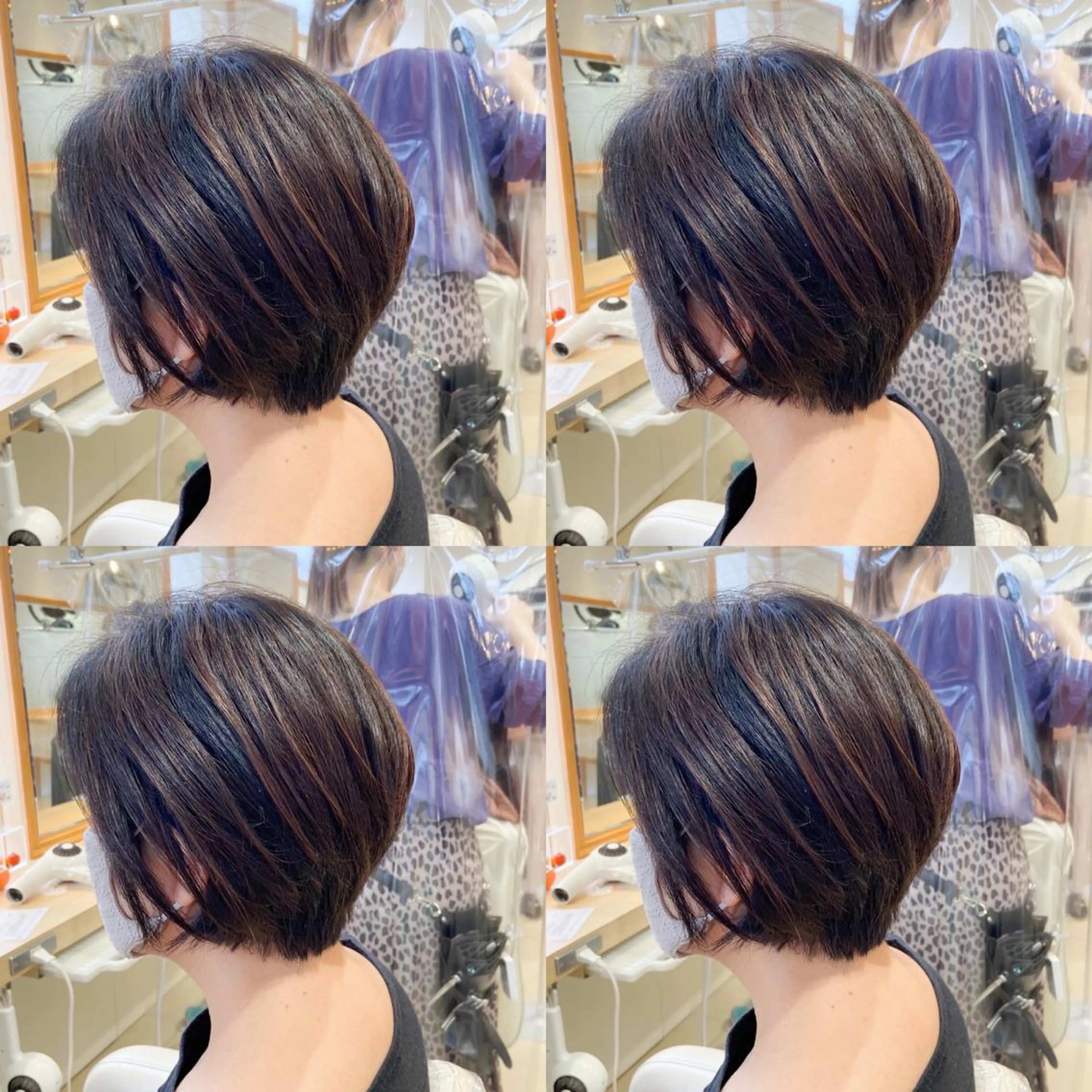 カラー 30代からの大人 ショートのヘアスタイル