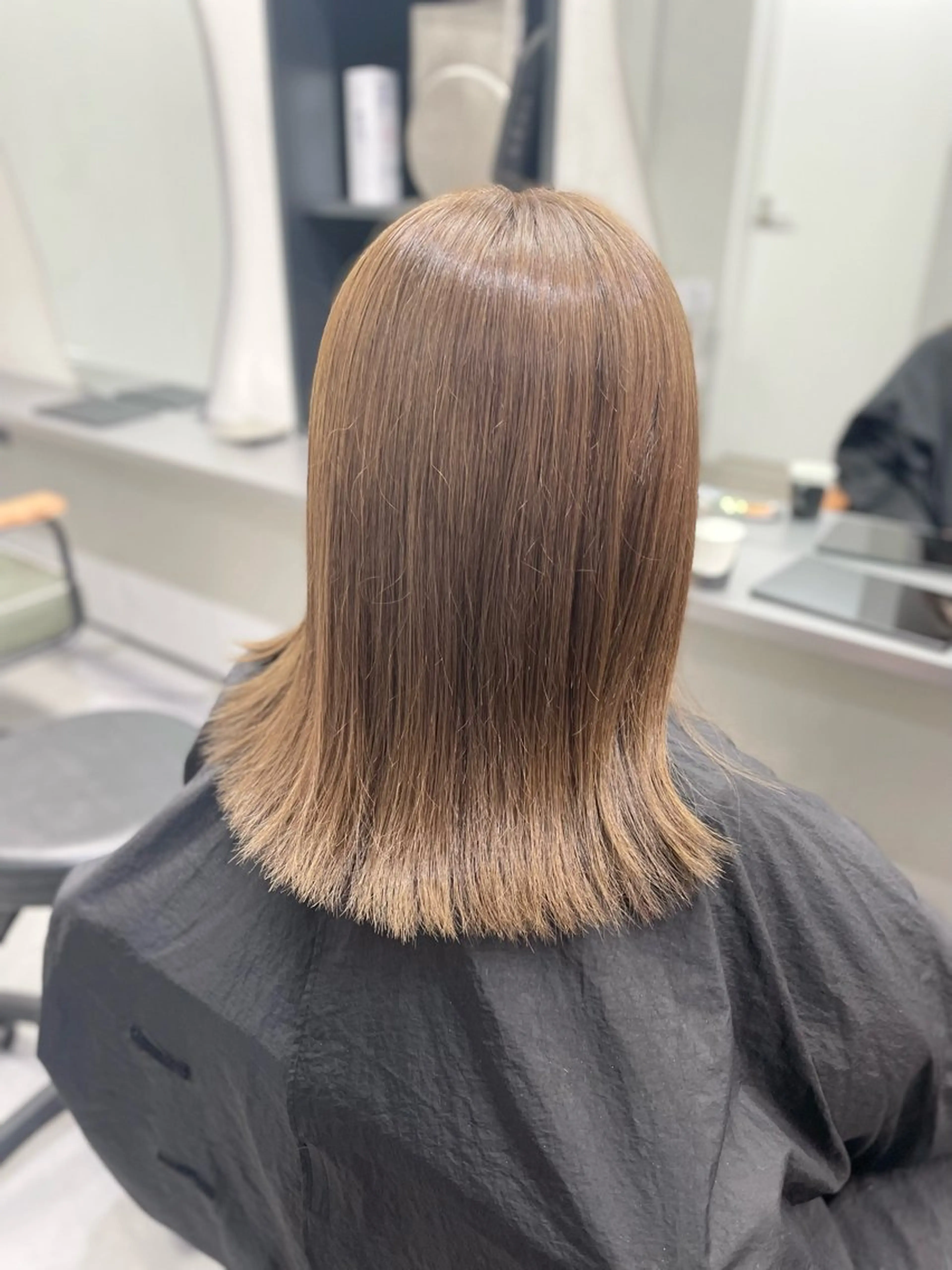 ミディアム カラー カット ヘアカラー nico麻生 加賀谷 すみれのヘアスタイル