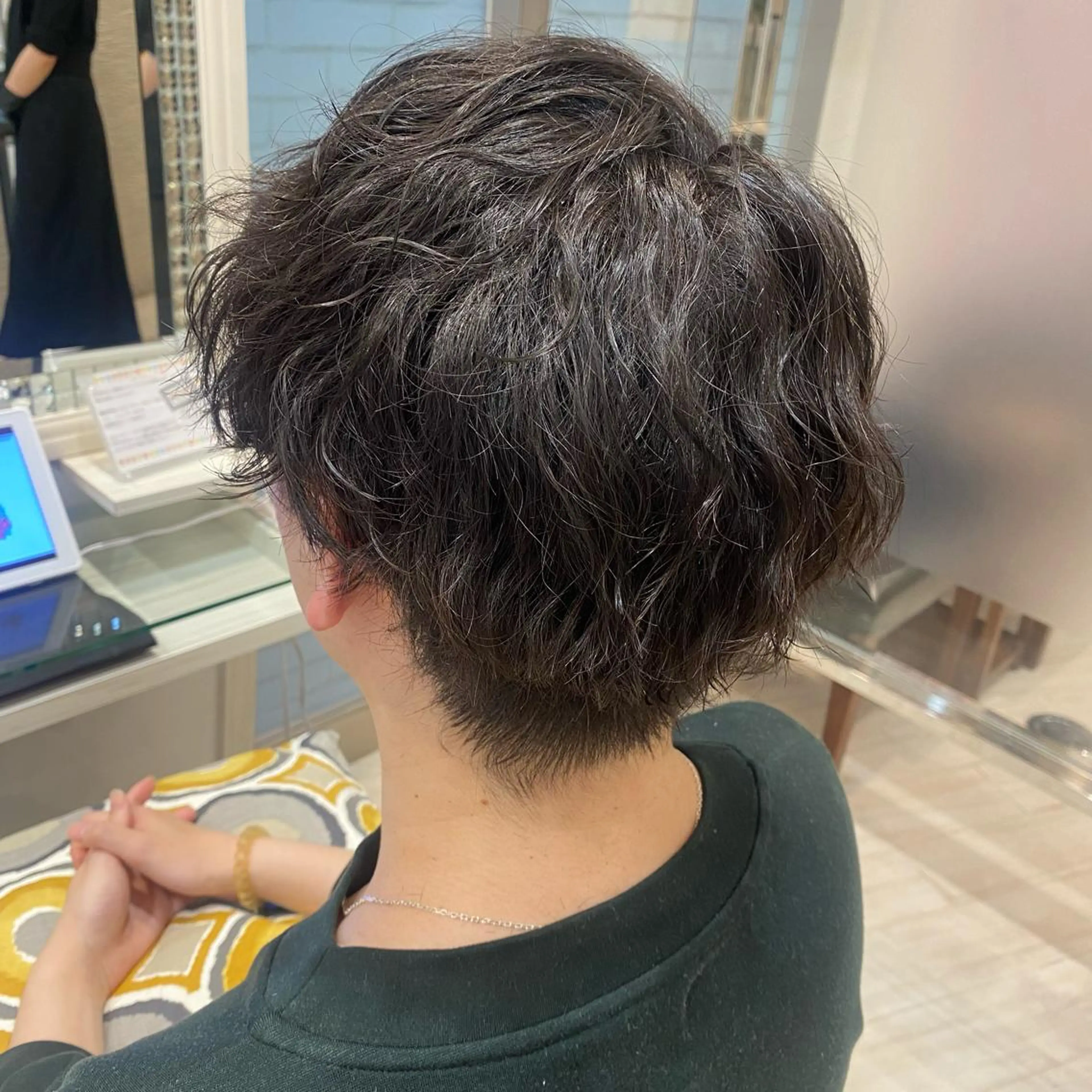 ショート カラー パーマ メンズ ノンダメージサロンBonheur銀座並木通り店所属・ULTOWA/銀座 ERIのヘアスタイル