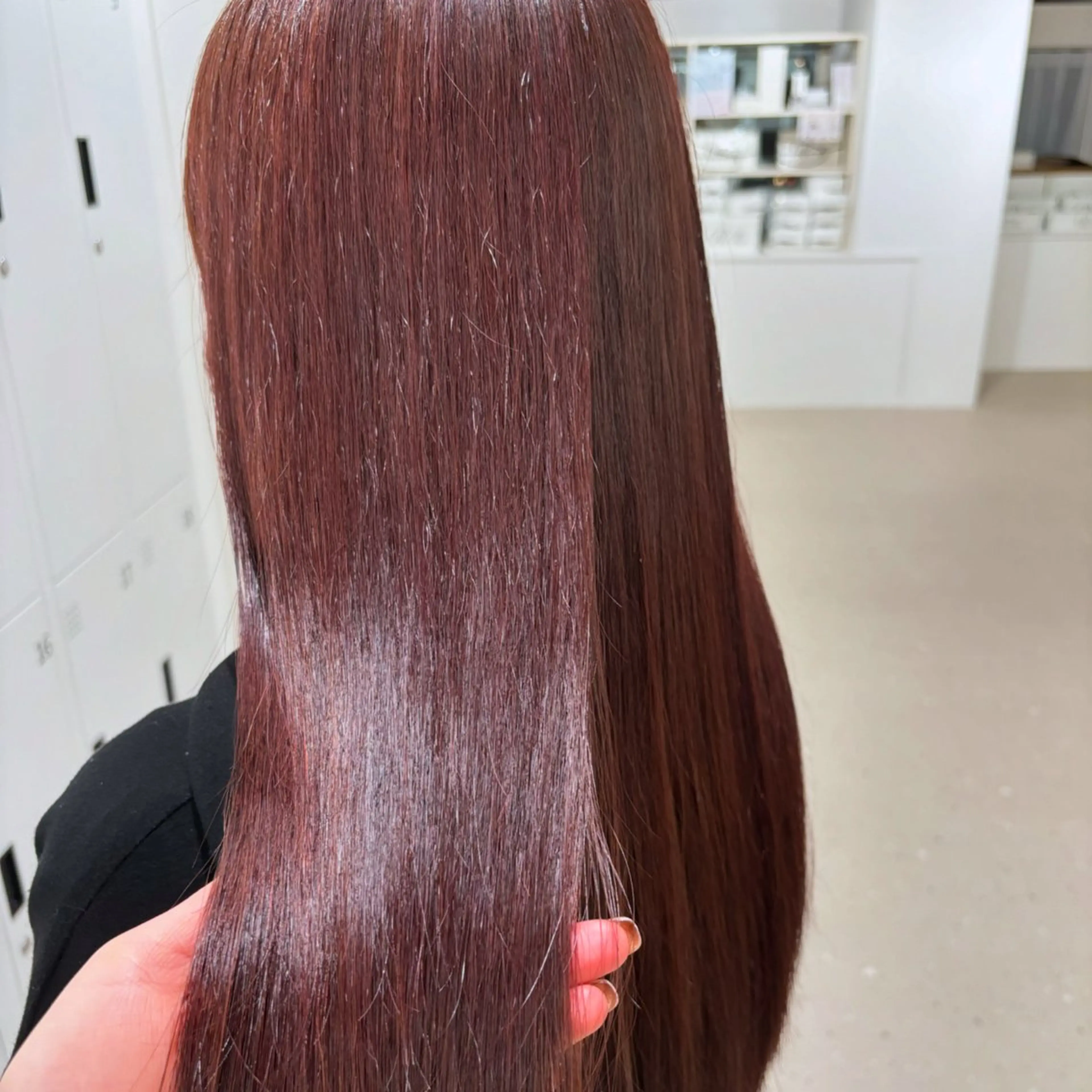セミロング カラー 縮毛矯正 トリートメント 🫧似合わせヘア🫧 天王寺．阿倍野🌈のヘアスタイル