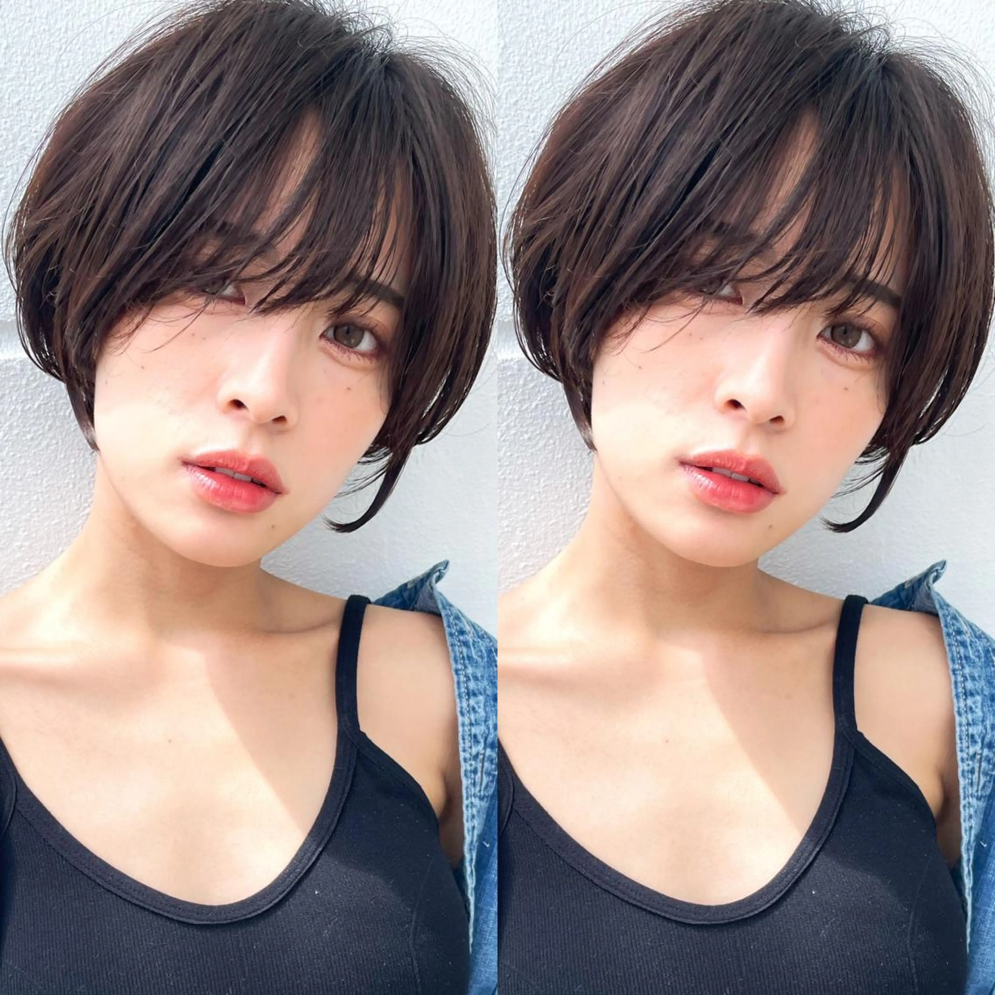 ショート カラー ヘアカラー トリートメント LucksiMie 銀座店所属・【韓国　レイヤー 髪質改善✨】かずのヘアスタイル