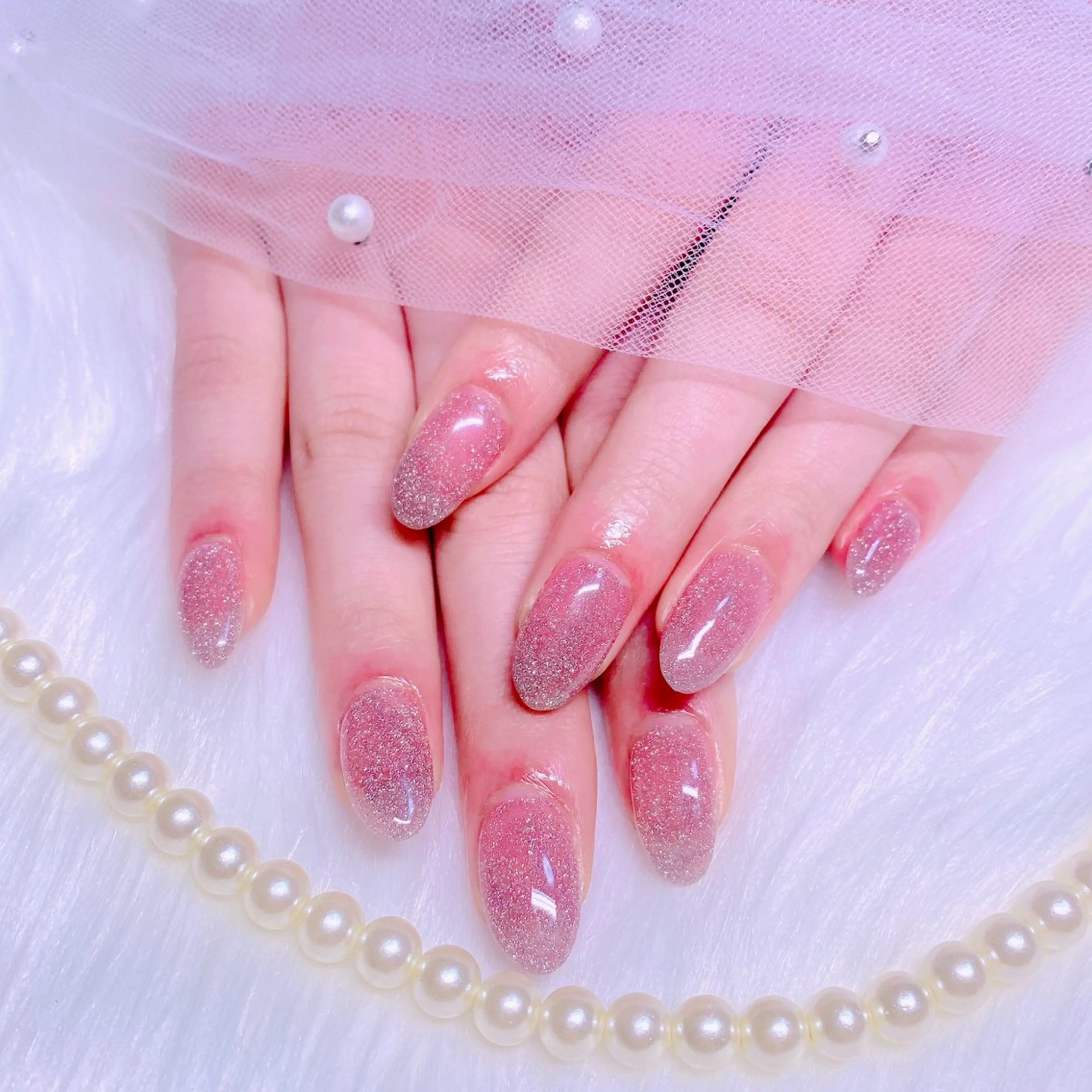 ネイル フラッシュネイル ラメ(グリッター) ワンカラーネイル Nail Yunaのネイルデザイン