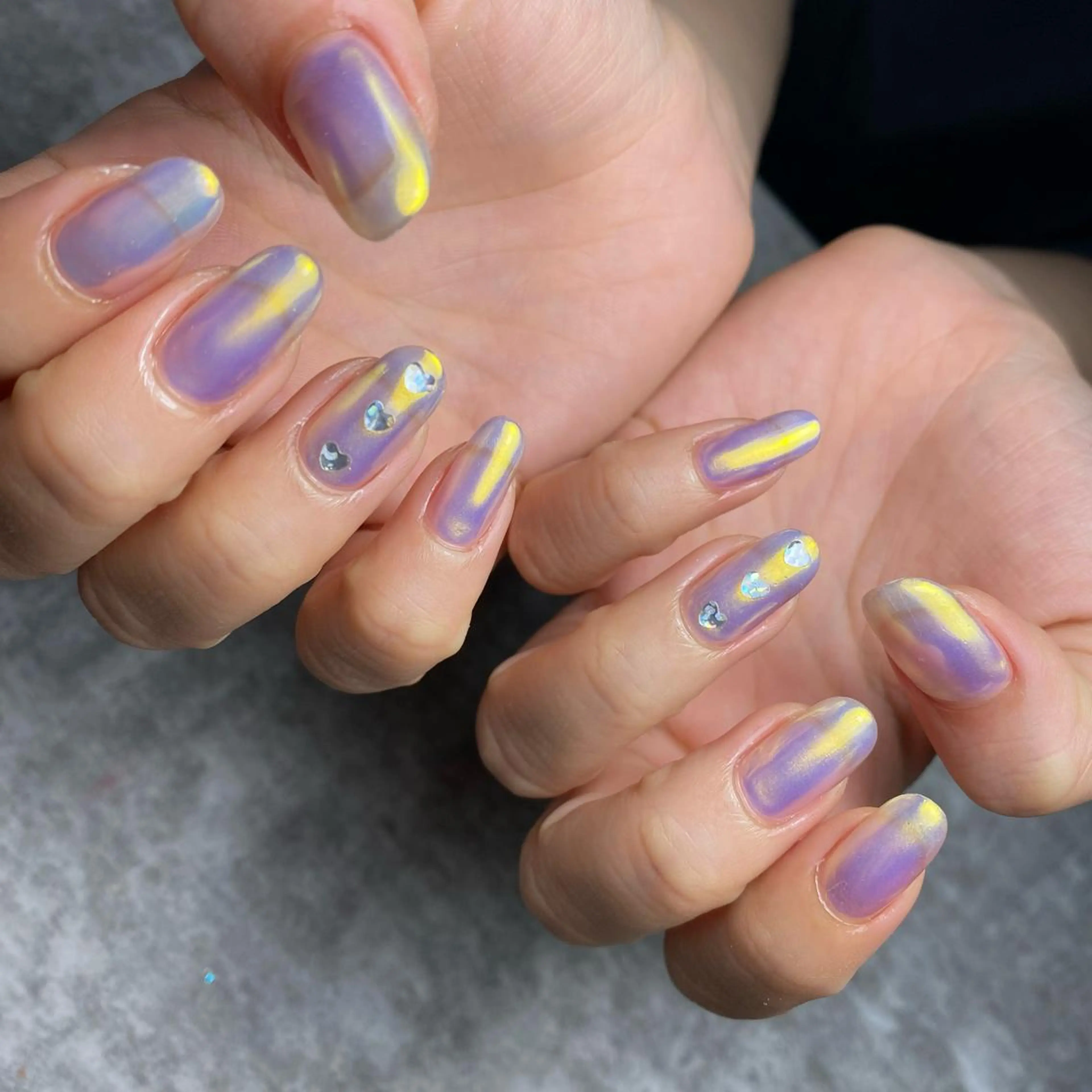 ネイル ホログラムネイル ハンドネイル yuki nail...のネイルデザイン