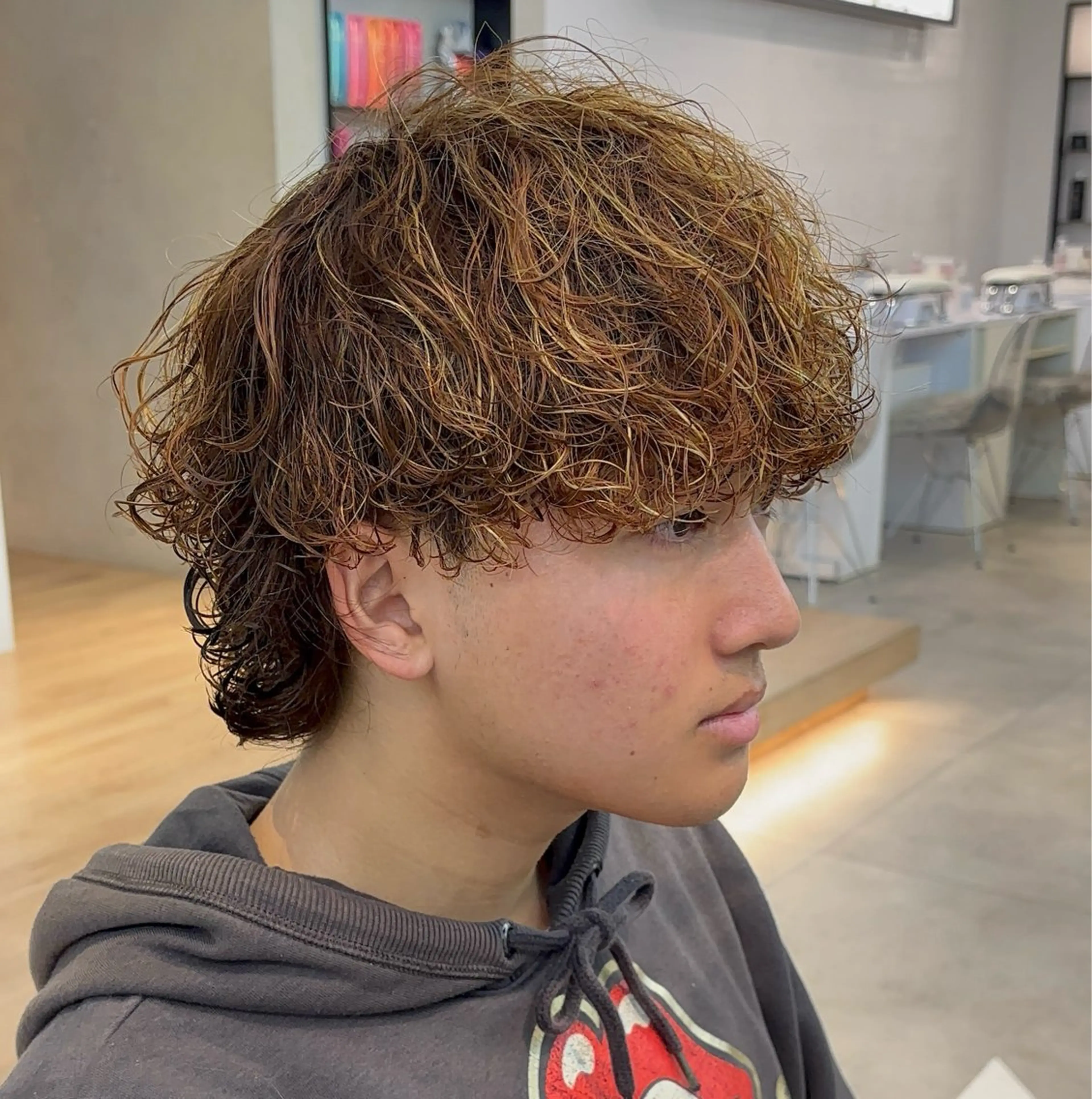 ショート パーマ メンズ カット パーマ men's/perm colorDaijuのヘアスタイル