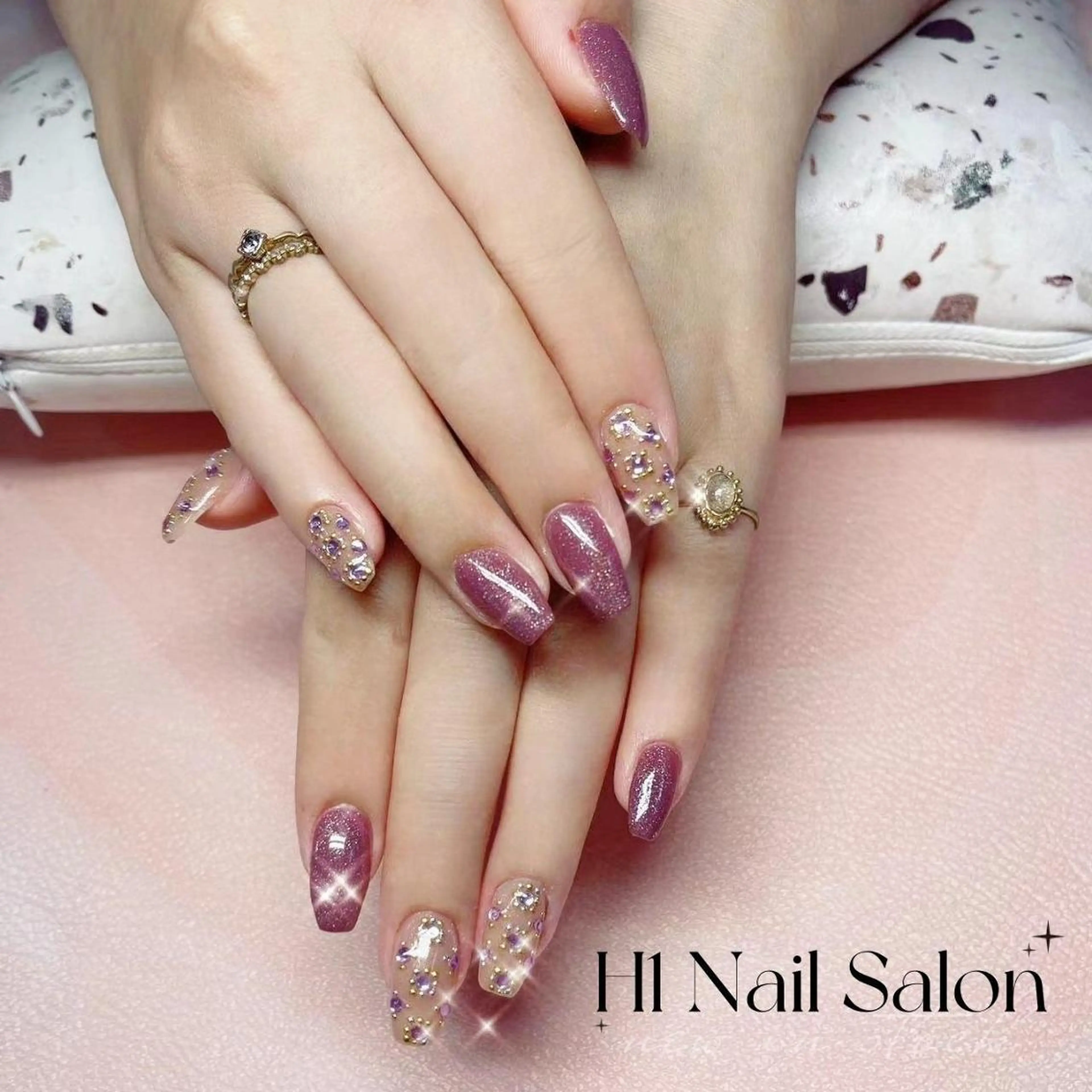 ミディアム ハンドネイル H1 ネイル サロンのネイルデザイン