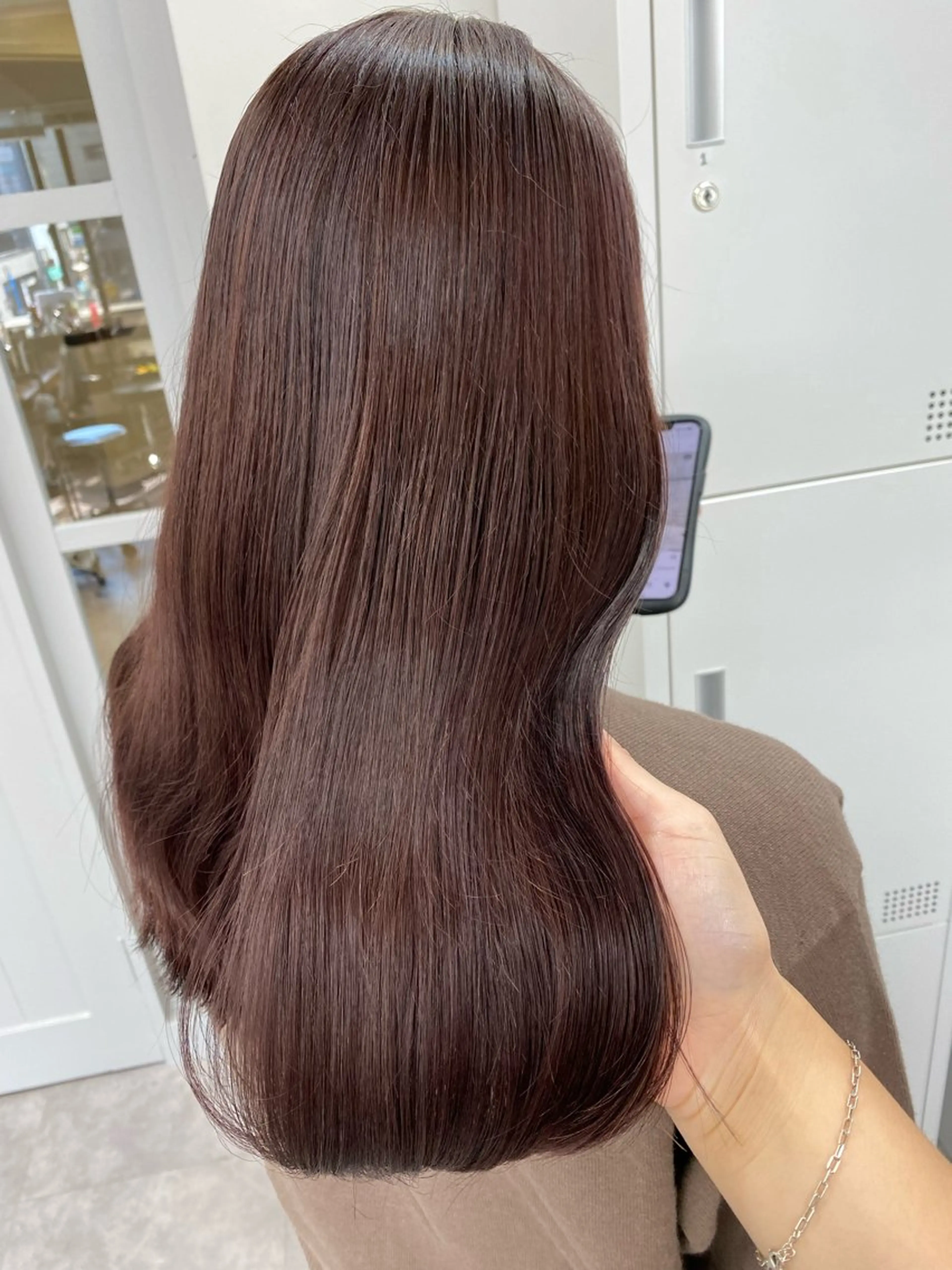 ミディアム カラー カット ヘアカラー トリートメント レイヤー暖色カラー 池袋Yamamotoのヘアスタイル