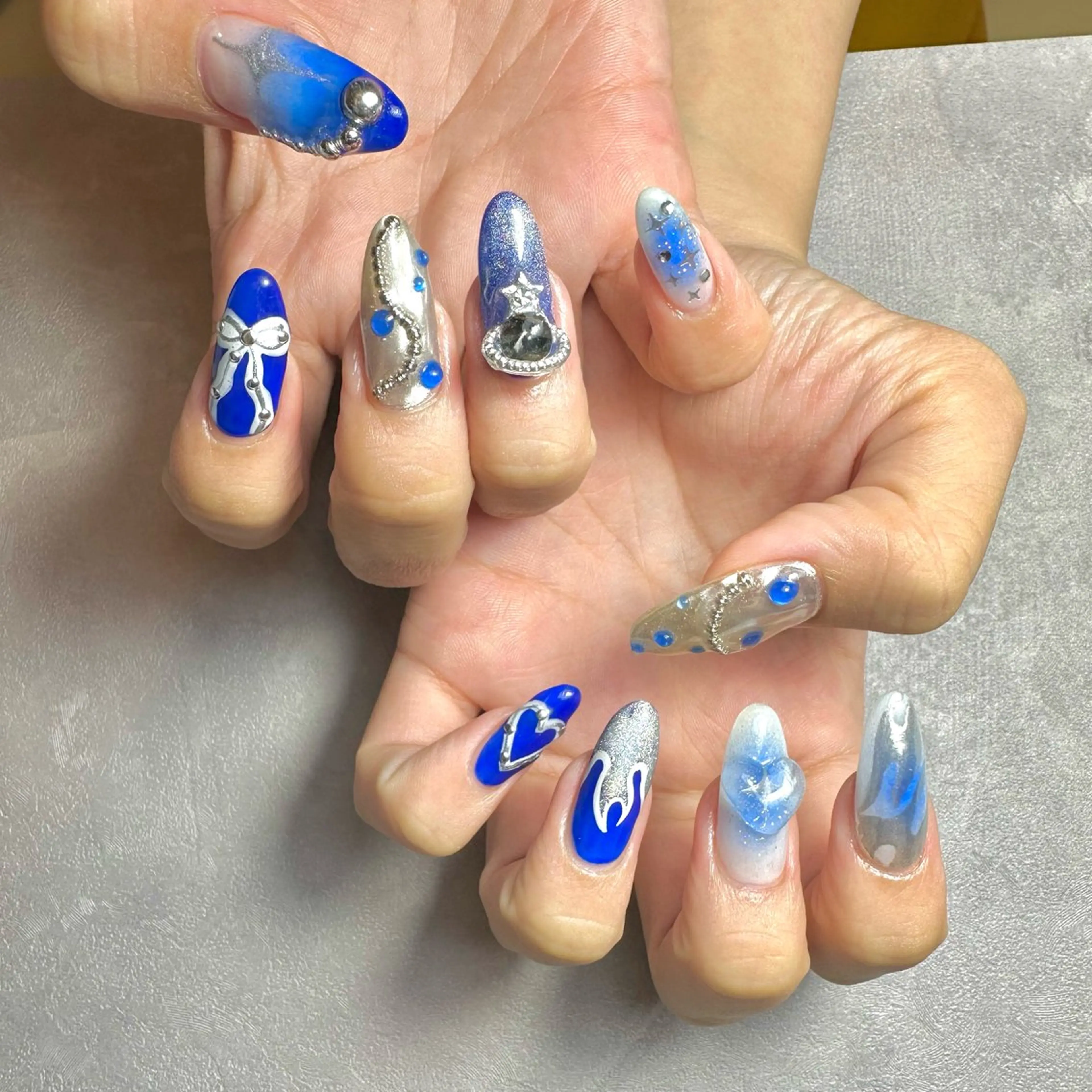 ネイル アートネイル クリアネイル 持ち込み ぷっくりネイル ハンドネイル フットネイル GéRanium Harukaのネイルデザイン